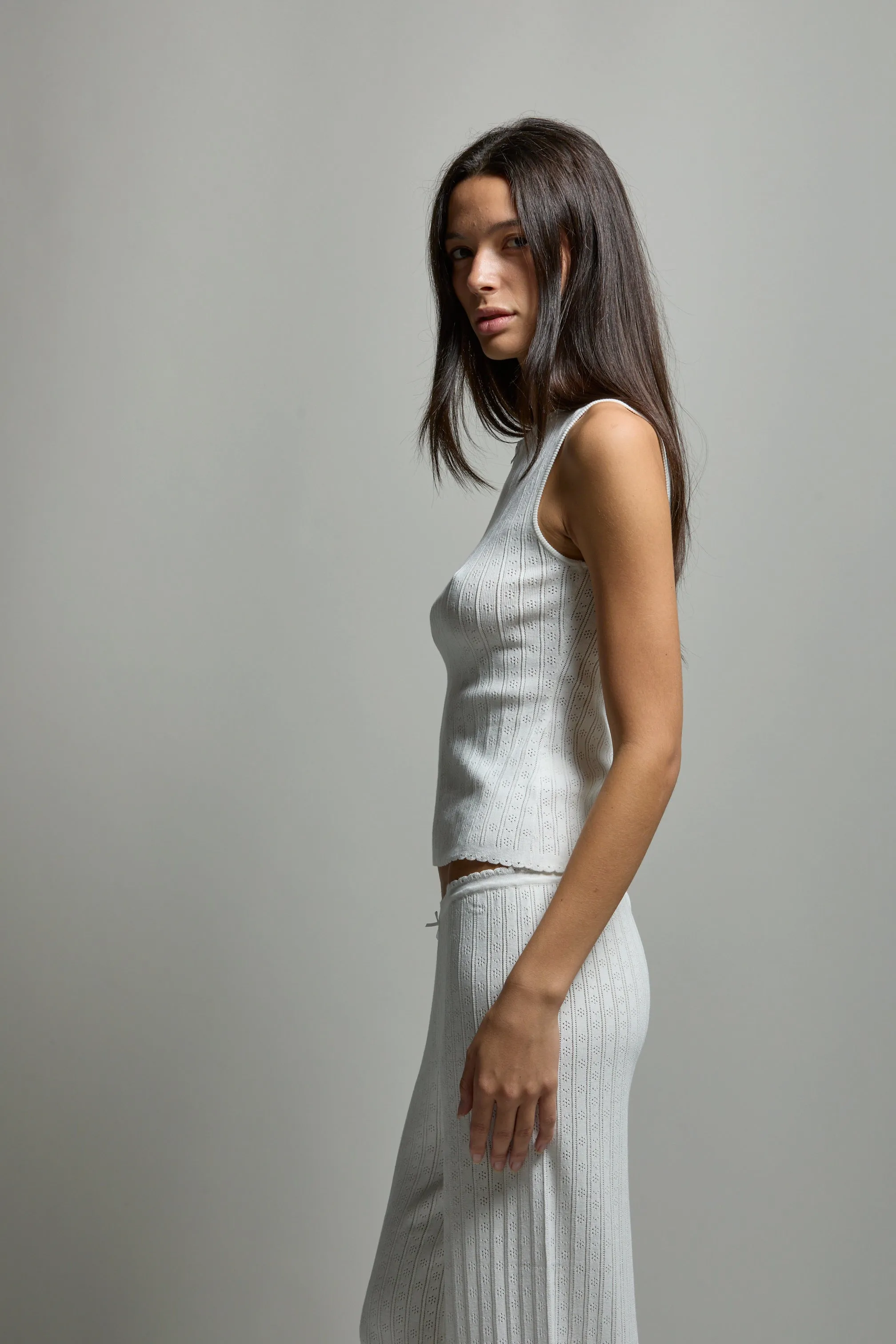 Paisley Pointelle Muscle Tank sold by ASHER product image thumbnail 2