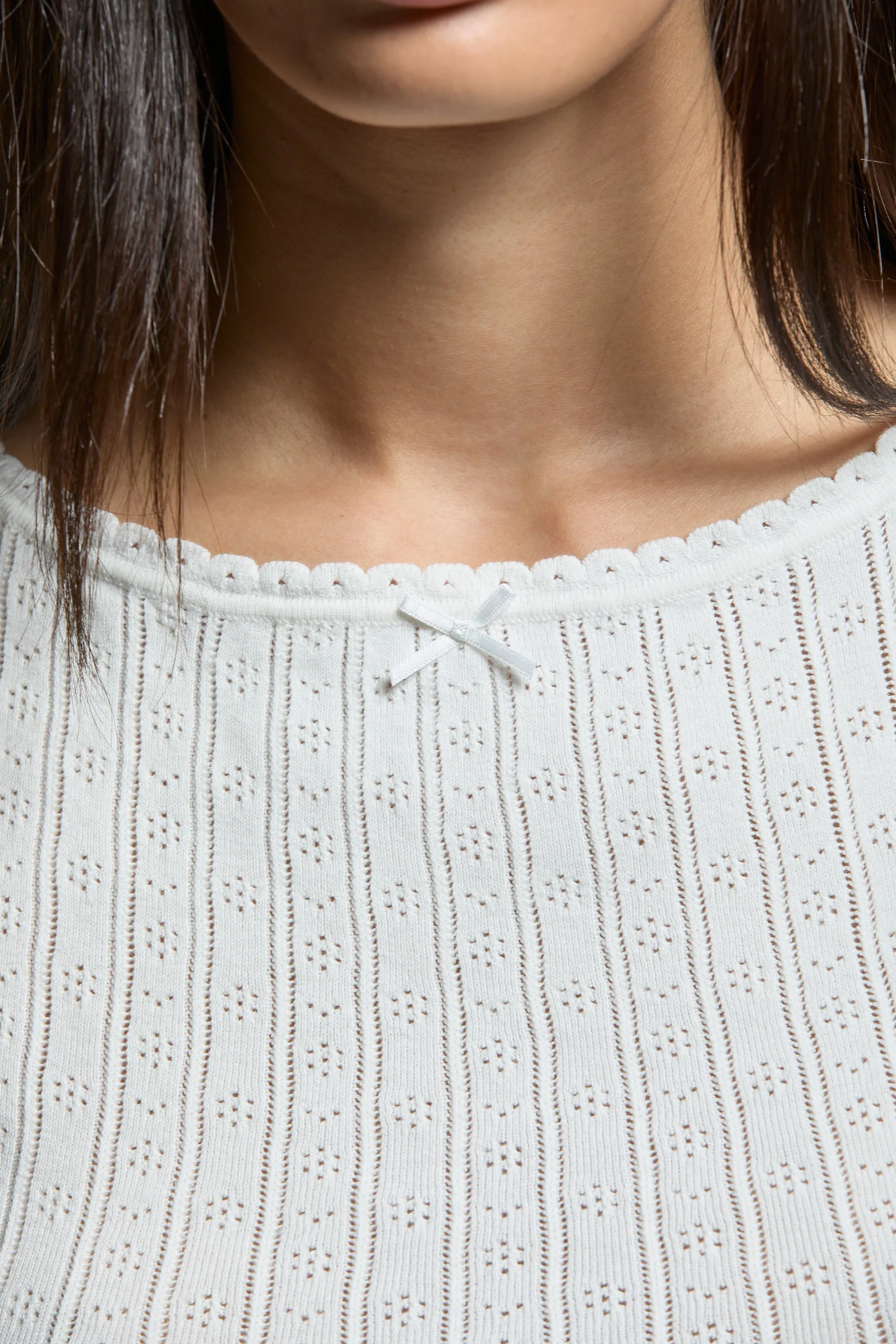 Paisley Pointelle Muscle Tank sold by ASHER product image thumbnail 4