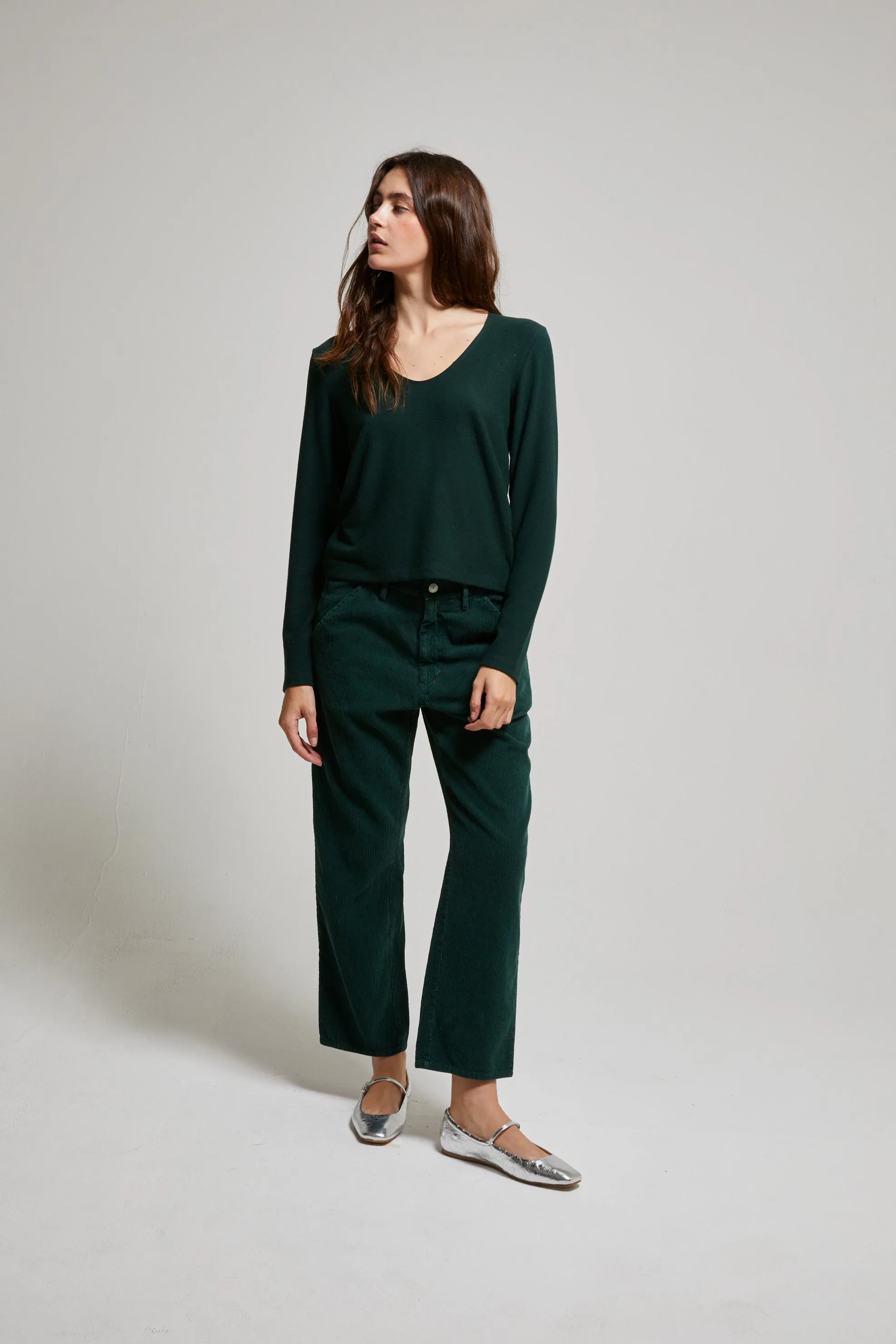 Nora Brushed Sweater Scoop Tee sold by ASHER product image thumbnail 3