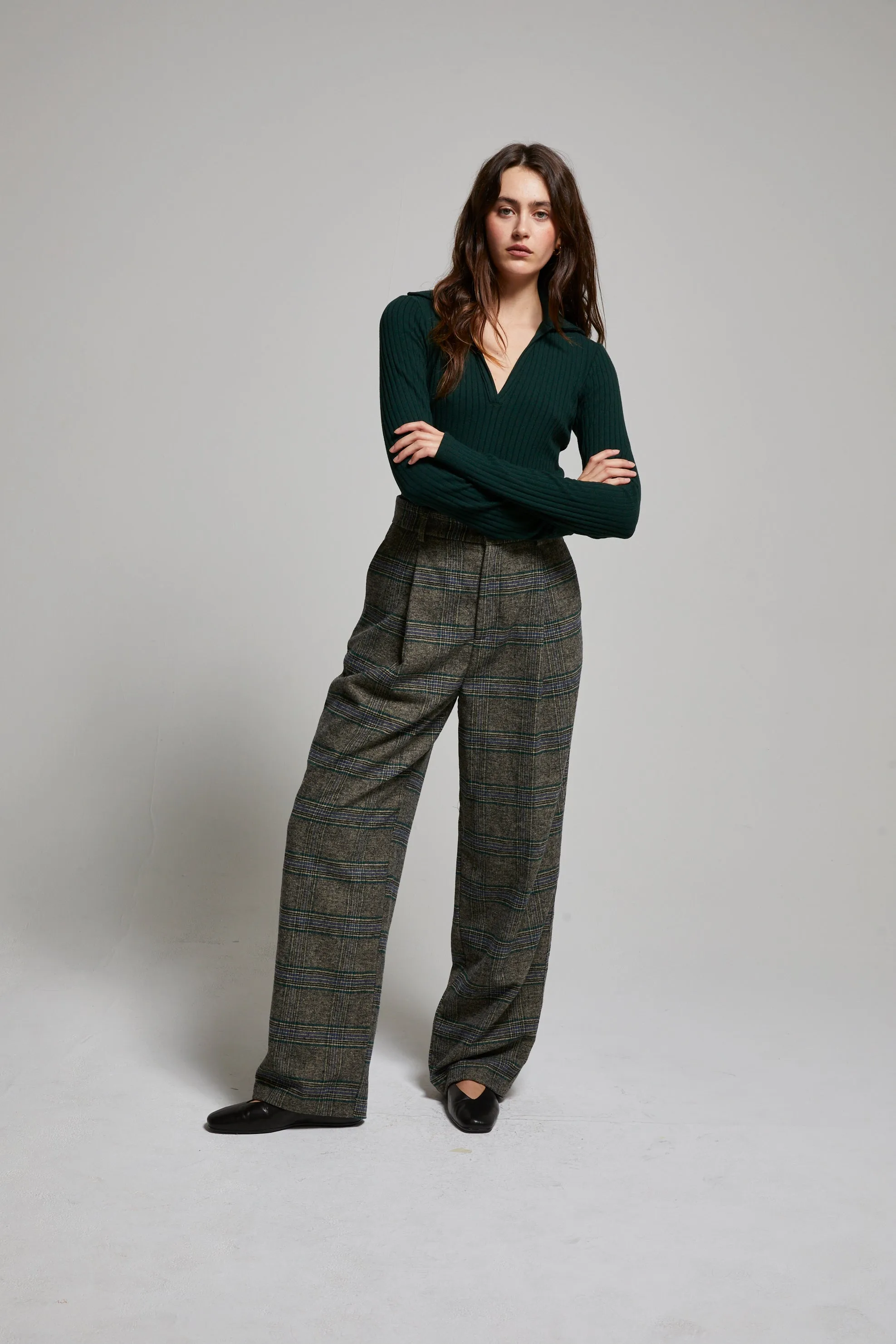 Patti Brushed Sweater Rib Polo sold by ASHER product image thumbnail 5