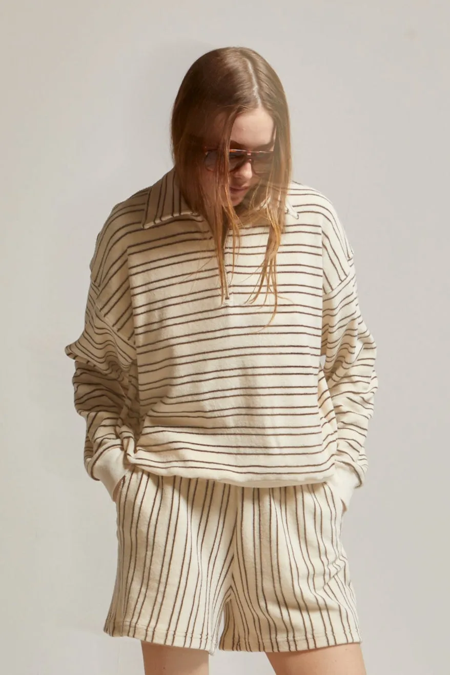 Sharon Stripe Loop Terry Short sold by ASHER product image thumbnail 3