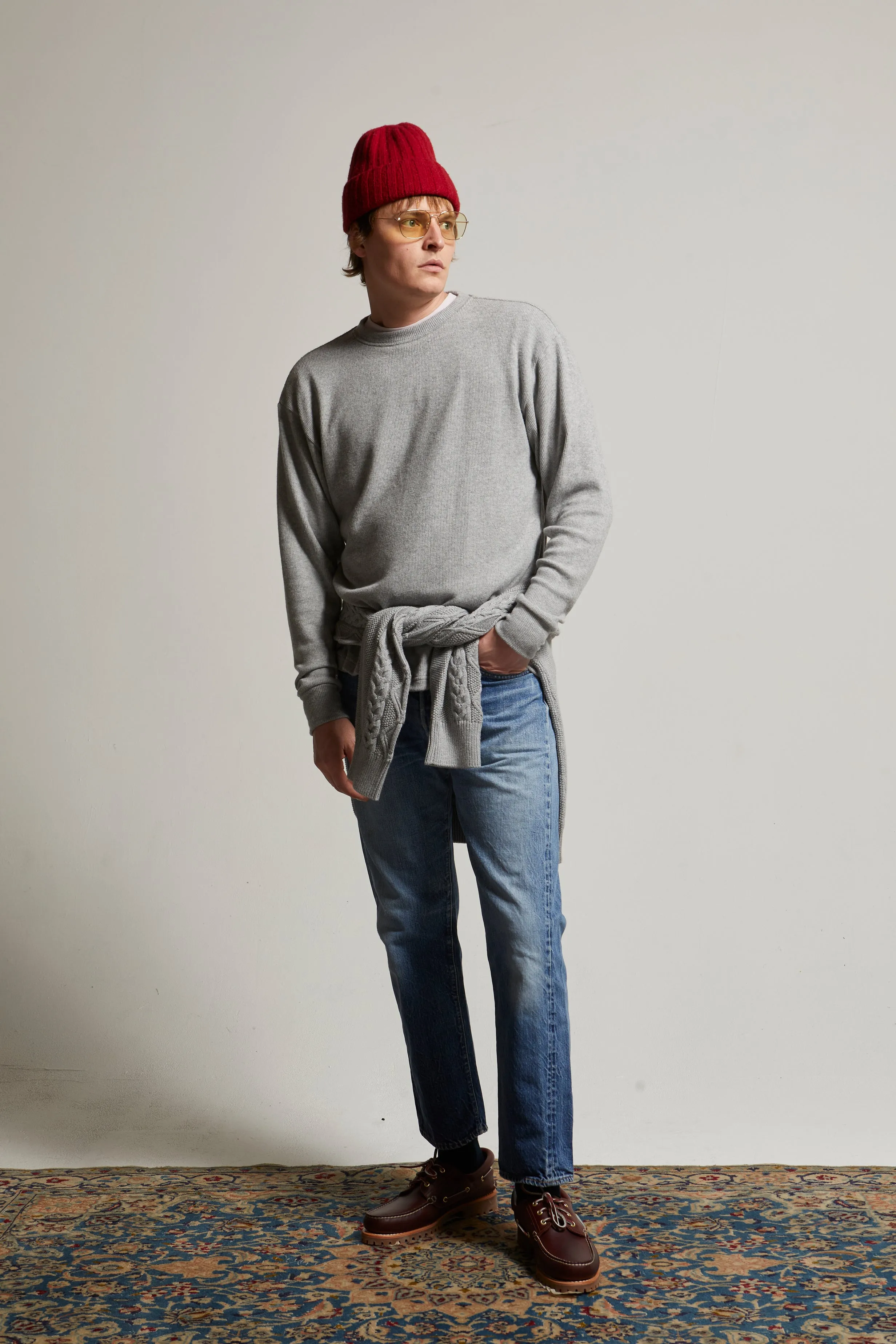 Elio Heather Brushed Fine Sweater Tee sold by ASHER product image thumbnail 4