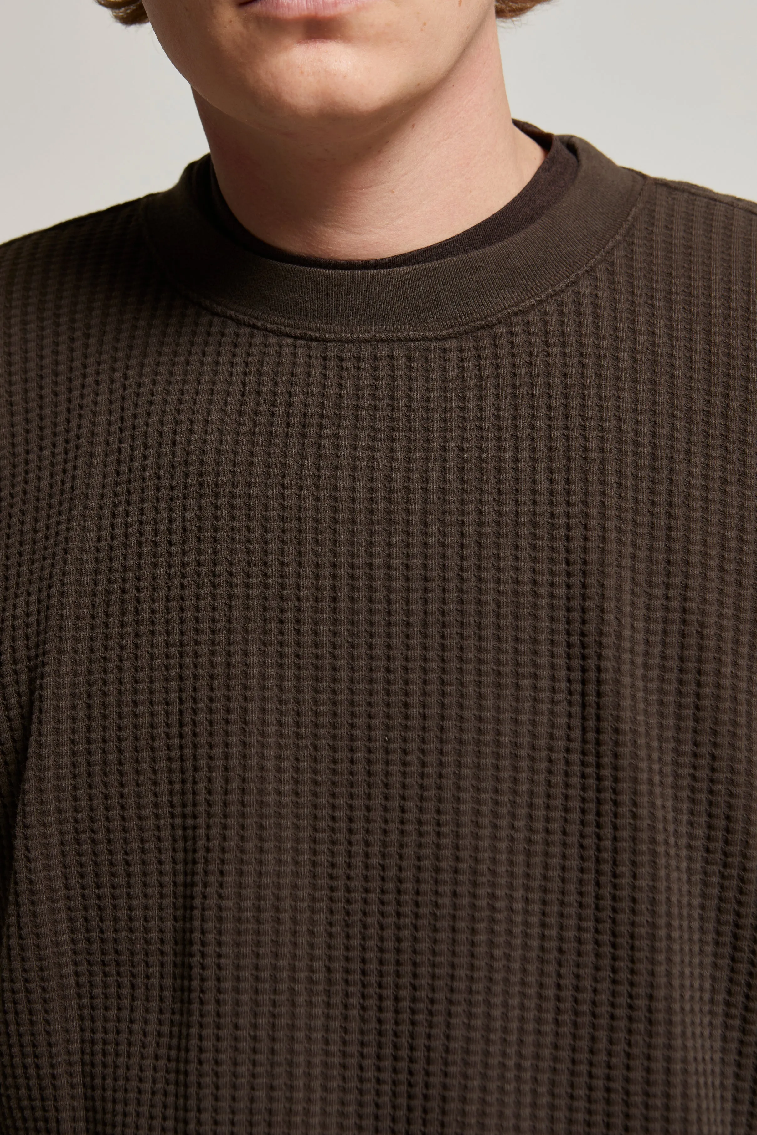 Wyatt Heritage Waffle Crewneck sold by ASHER product image thumbnail 4