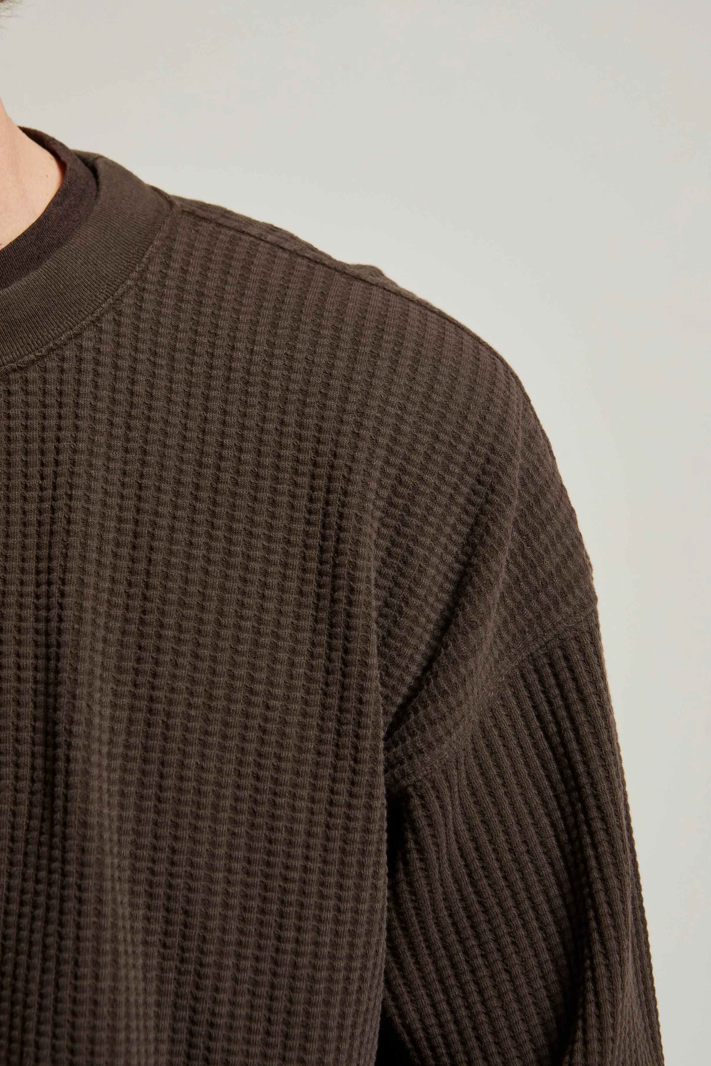 Wyatt Heritage Waffle Crewneck sold by ASHER product image thumbnail 5