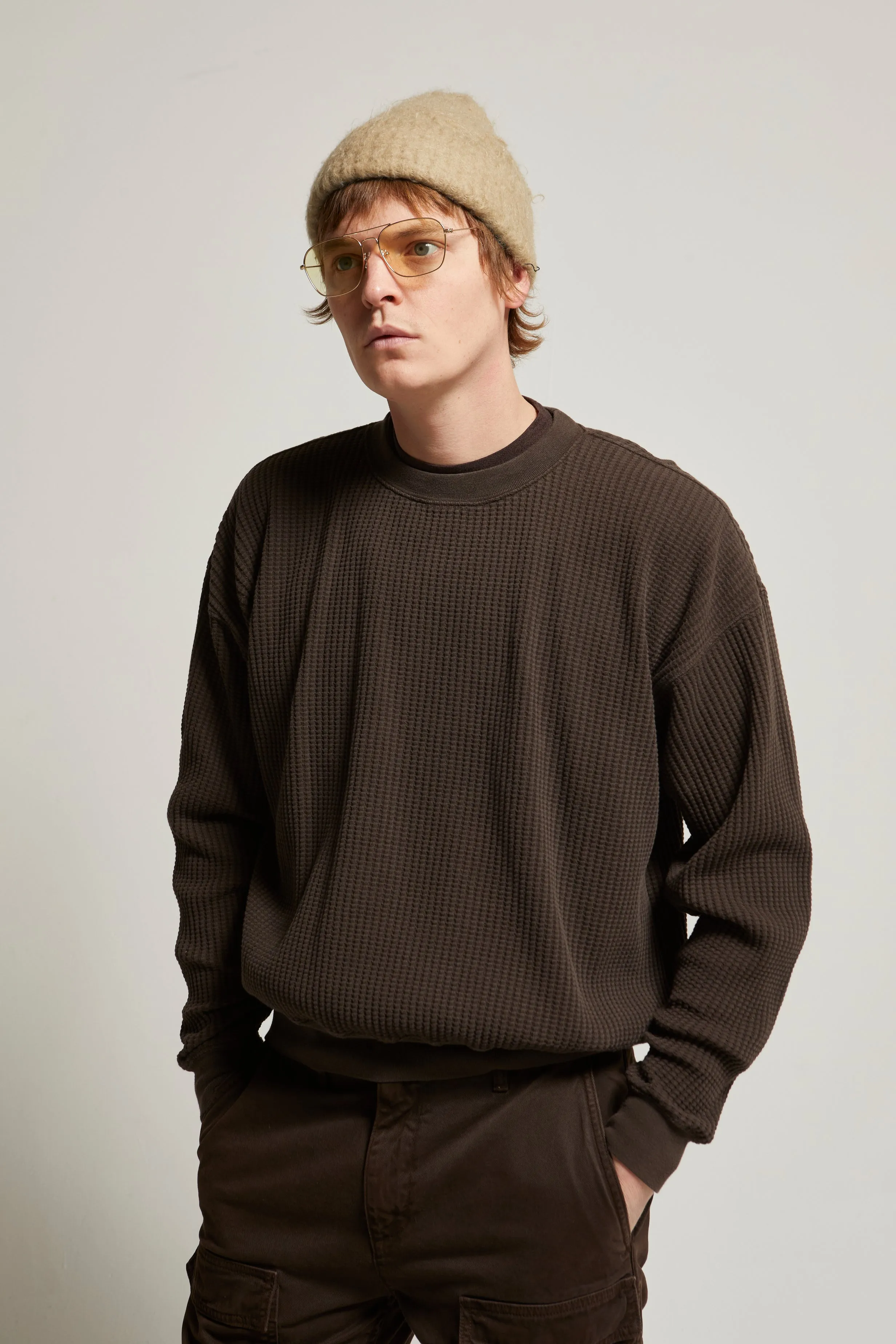 Wyatt Heritage Waffle Crewneck sold by ASHER product image thumbnail 2