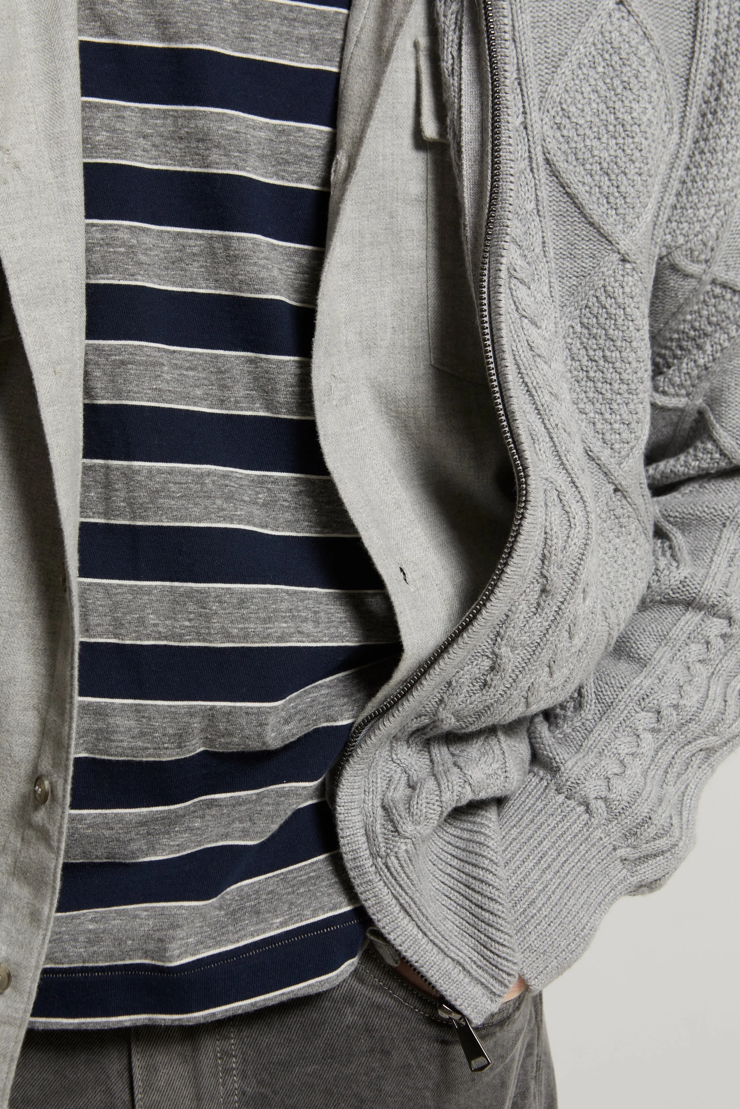 Lorenzo Heather Brushed Flannel Shirt sold by ASHER product image thumbnail 4