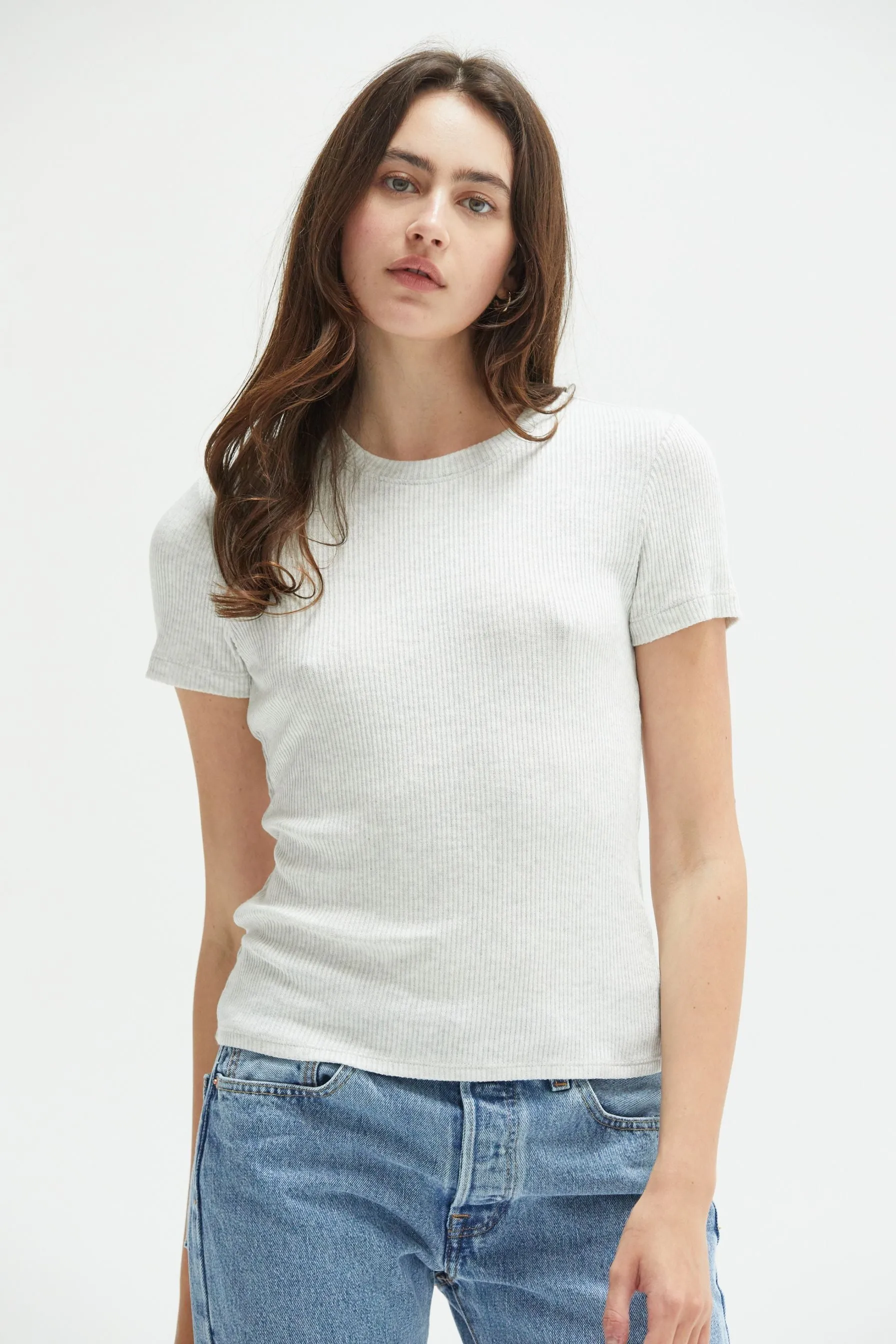 Remi Ribbed SS Tee sold by ASHER product image thumbnail 4