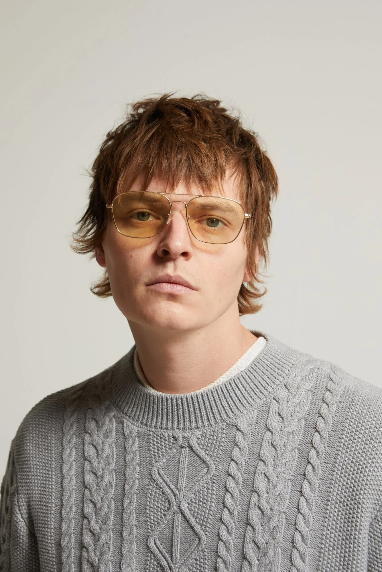 Andre Relaxed Cotton-Cashmere Cable Sweater sold by ASHER product image thumbnail 4