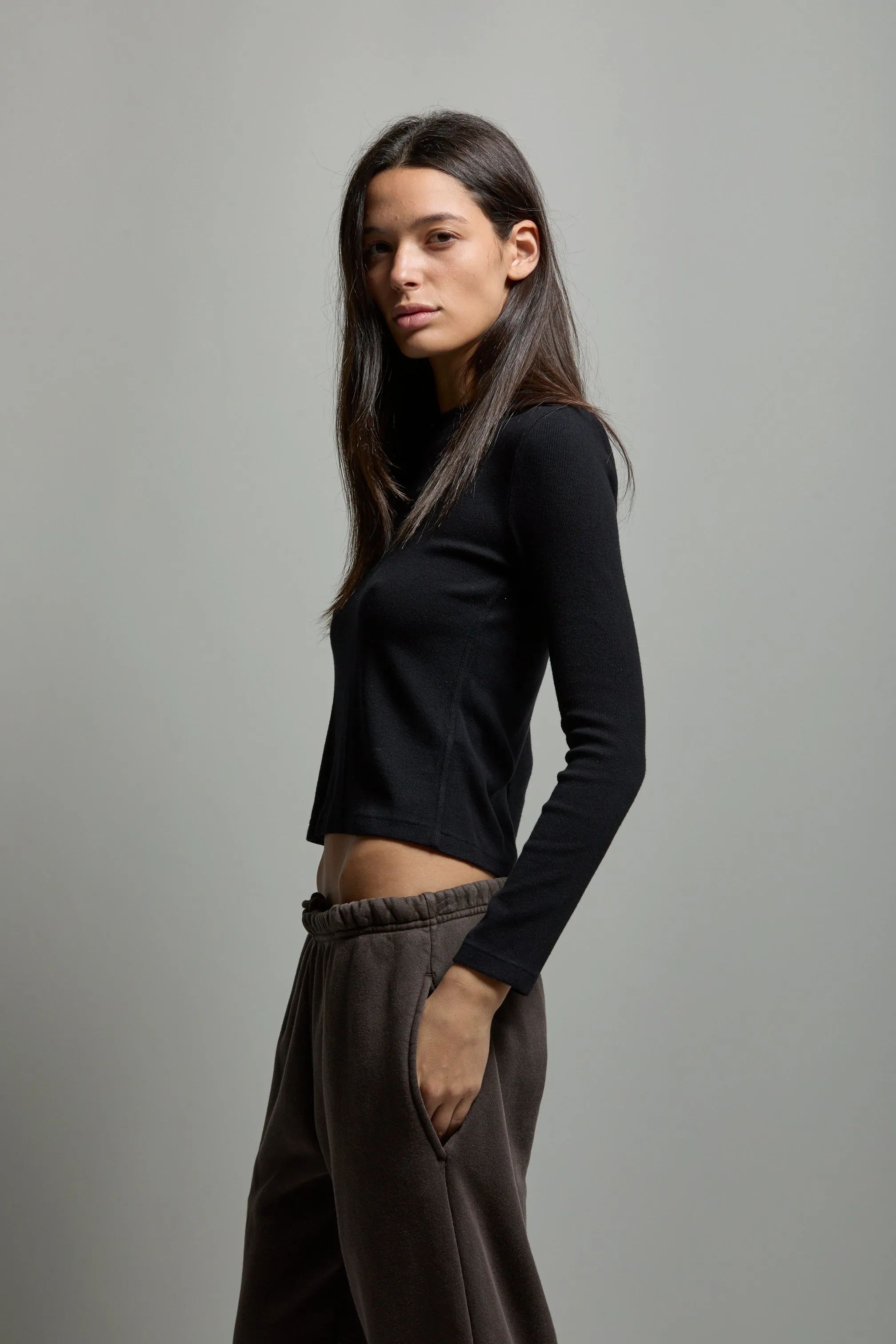 Libby Ribbed Long Sleeve Tee sold by ASHER product image thumbnail 2