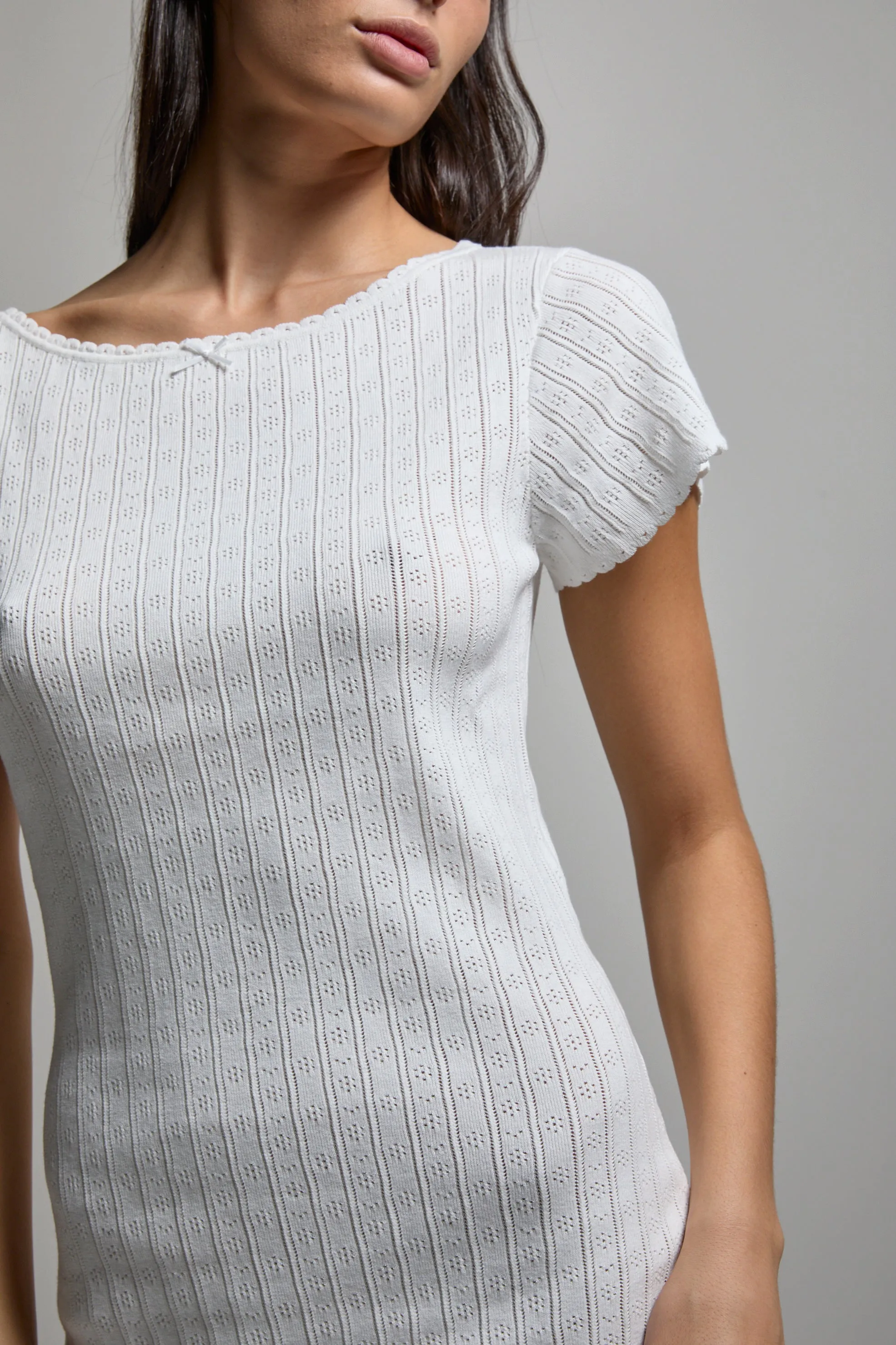 Paloma Pointelle Mini Dress sold by ASHER product image thumbnail 5