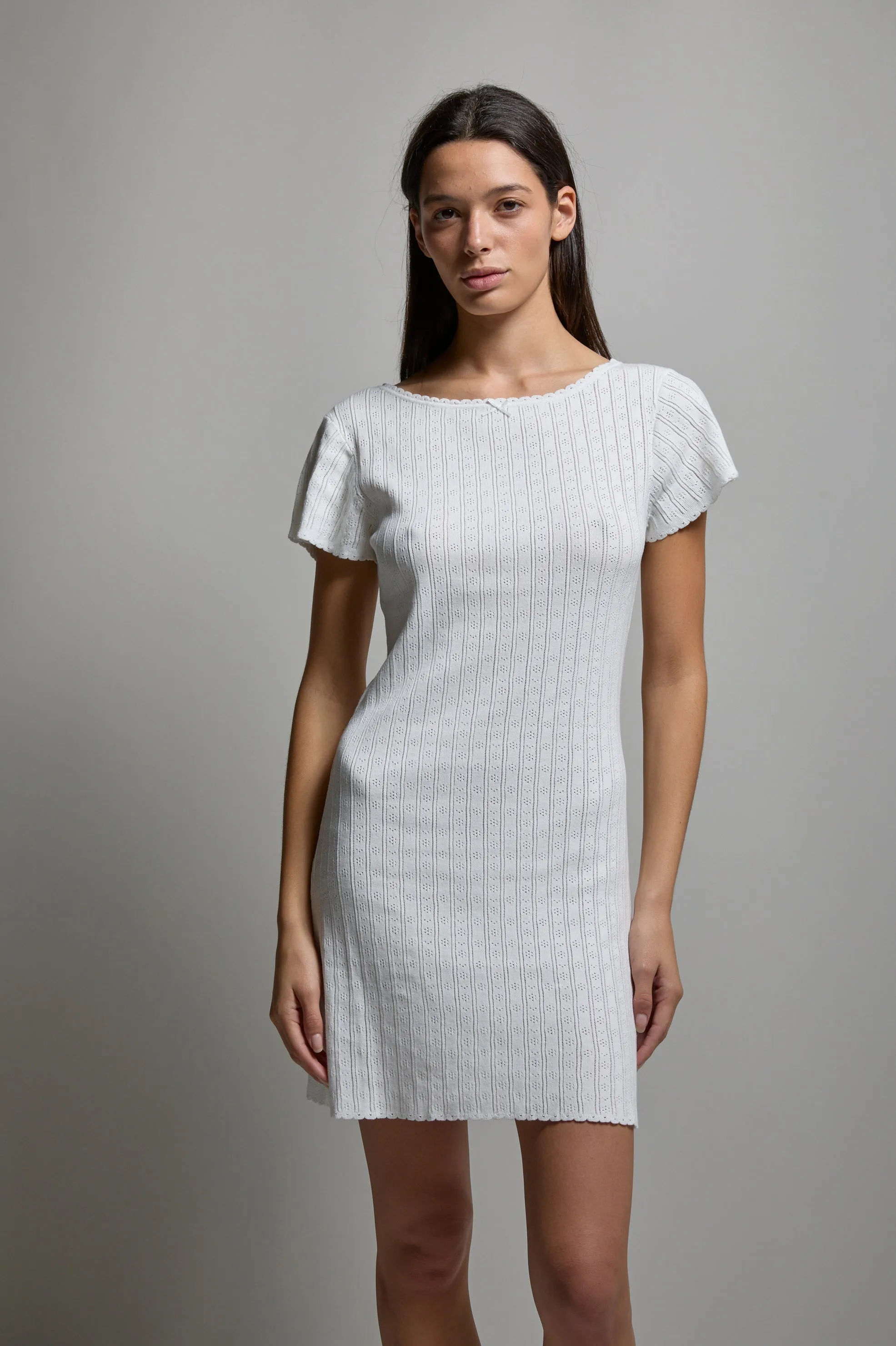 Paloma Pointelle Mini Dress sold by ASHER product image thumbnail 2