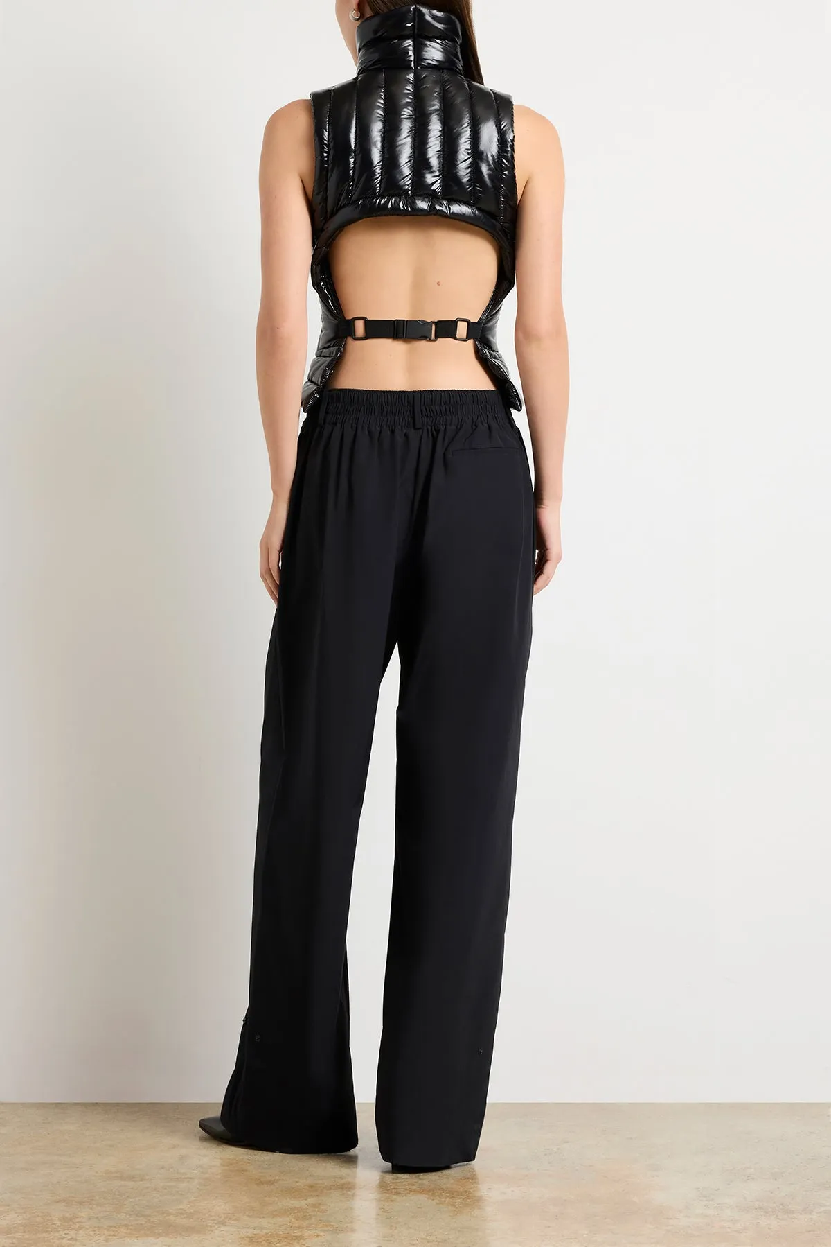 The Maria Water Resistant Padded Gillet in Black sold by Brandon Maxwell product image thumbnail 5