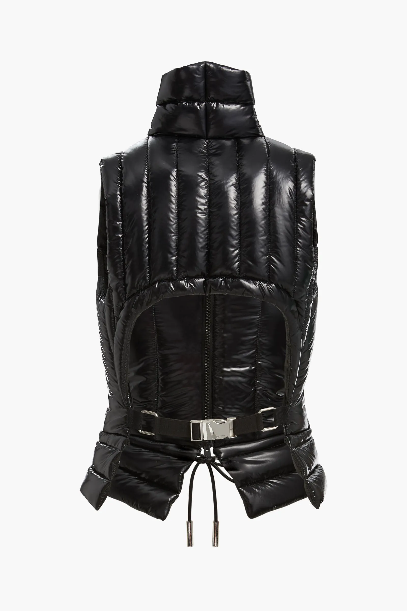 The Maria Water Resistant Padded Gillet in Black sold by Brandon Maxwell product image thumbnail 4