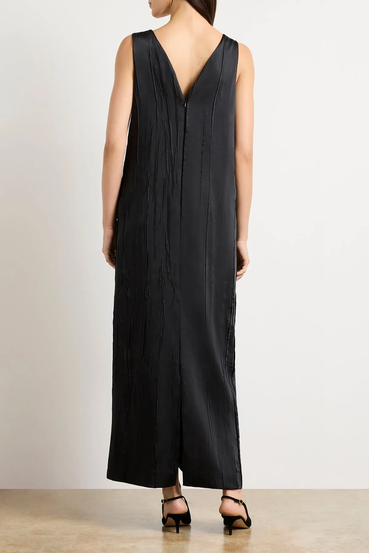 The Keke Midi Dress in Black sold by Brandon Maxwell product image thumbnail 4