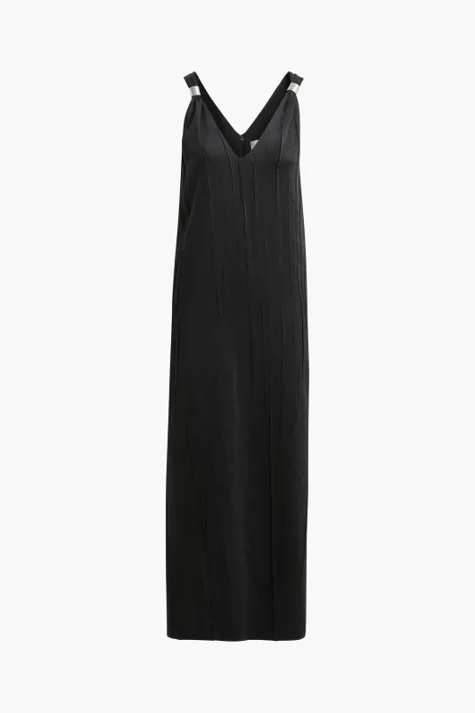 The Keke Midi Dress in Black made by Brandon Maxwell