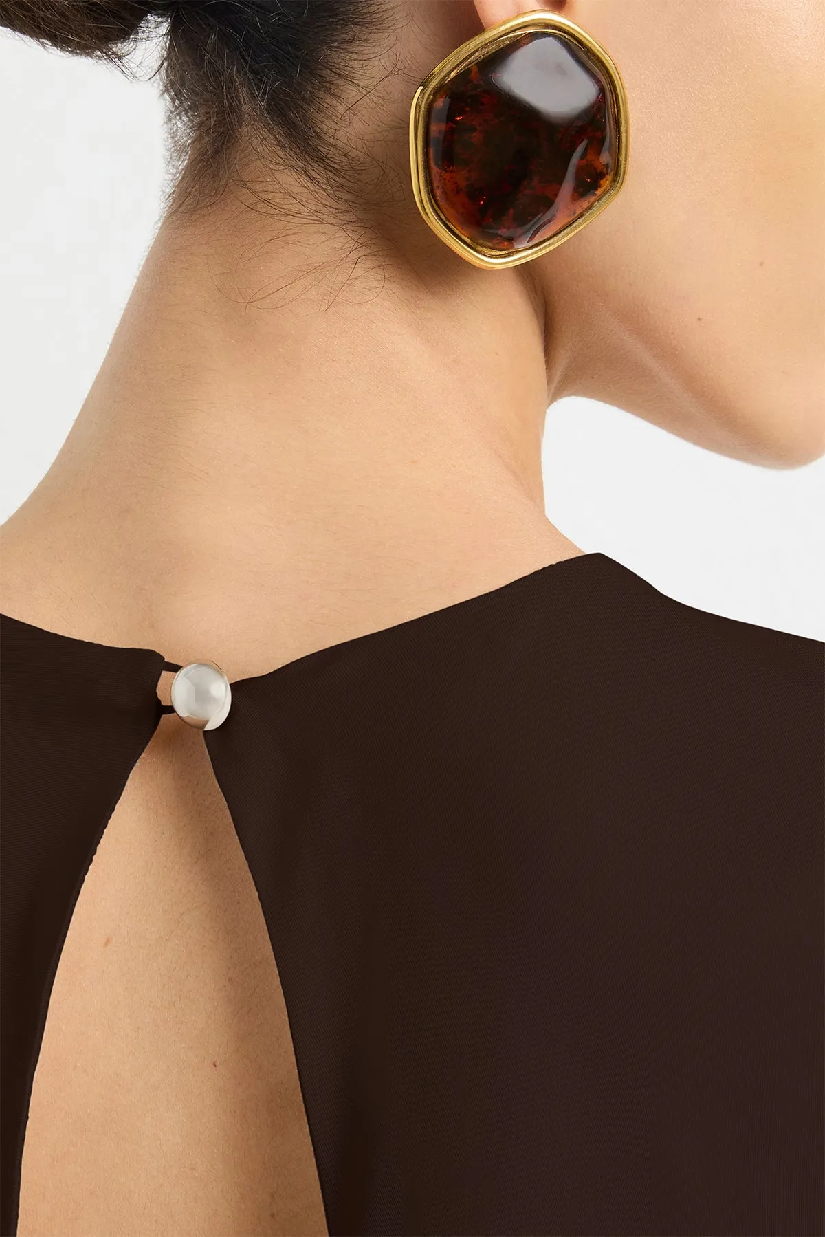 The Violet Gown in Espresso sold by Brandon Maxwell product image thumbnail 5