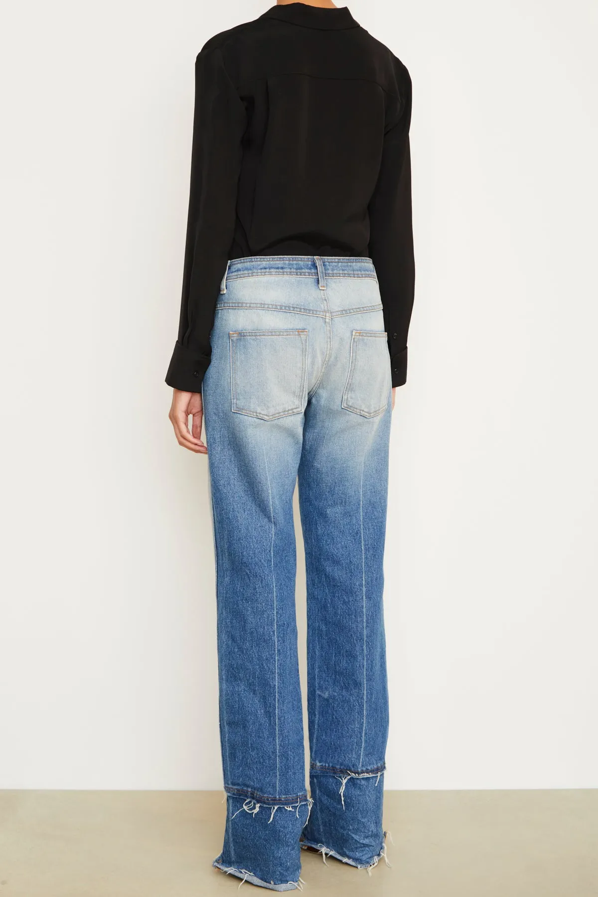 The Wiley Straight Leg Denim in American Blue sold by Brandon Maxwell product image thumbnail 2