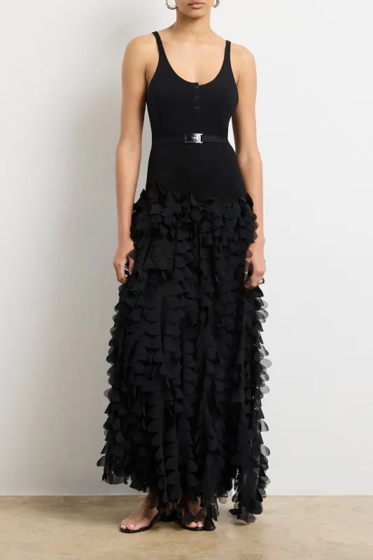 The Devyn Dress in Black made by Brandon Maxwell