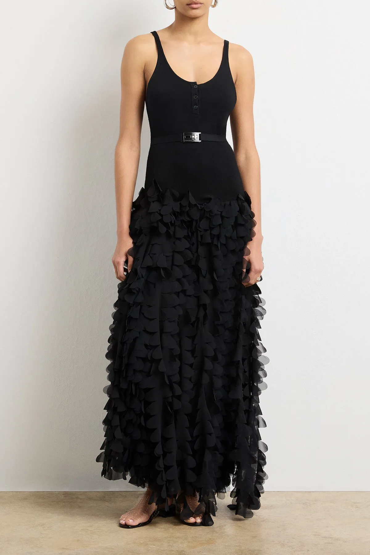 The Devyn Dress in Black sold by Brandon Maxwell