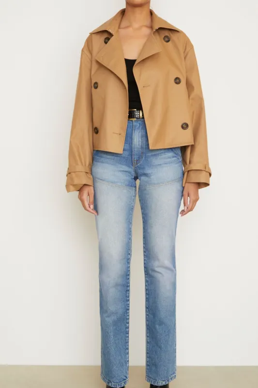 The Wyatt Two Toned Denim in Indigo and Vintage Blue made by Brandon Maxwell