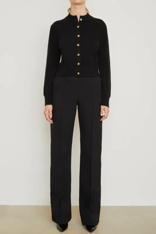 The Jax Straight Leg Trouser in Black made by Brandon Maxwell