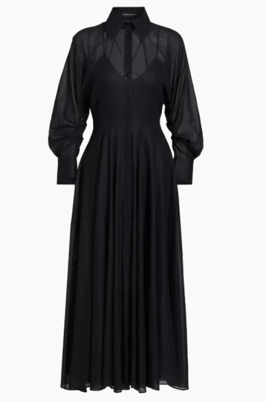 The Virginia Dress in Black made by Brandon Maxwell