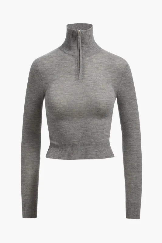 The Paxton Half Zip Sweater sold by Brandon Maxwell