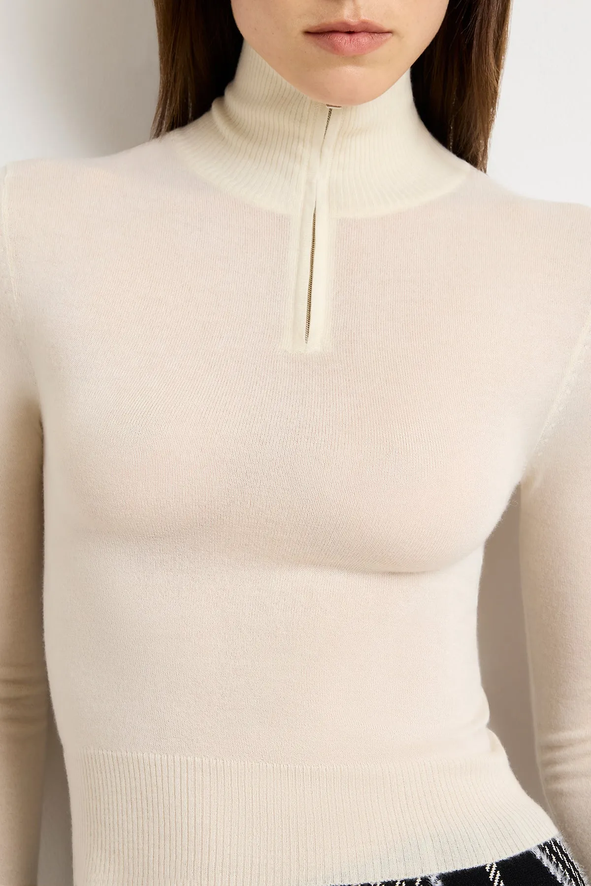 The Paxton Half Zip Sweater sold by Brandon Maxwell product image thumbnail 3