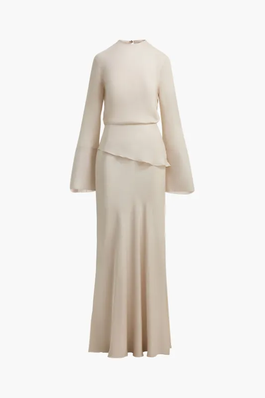 The Violet Gown in Pearl made by Brandon Maxwell