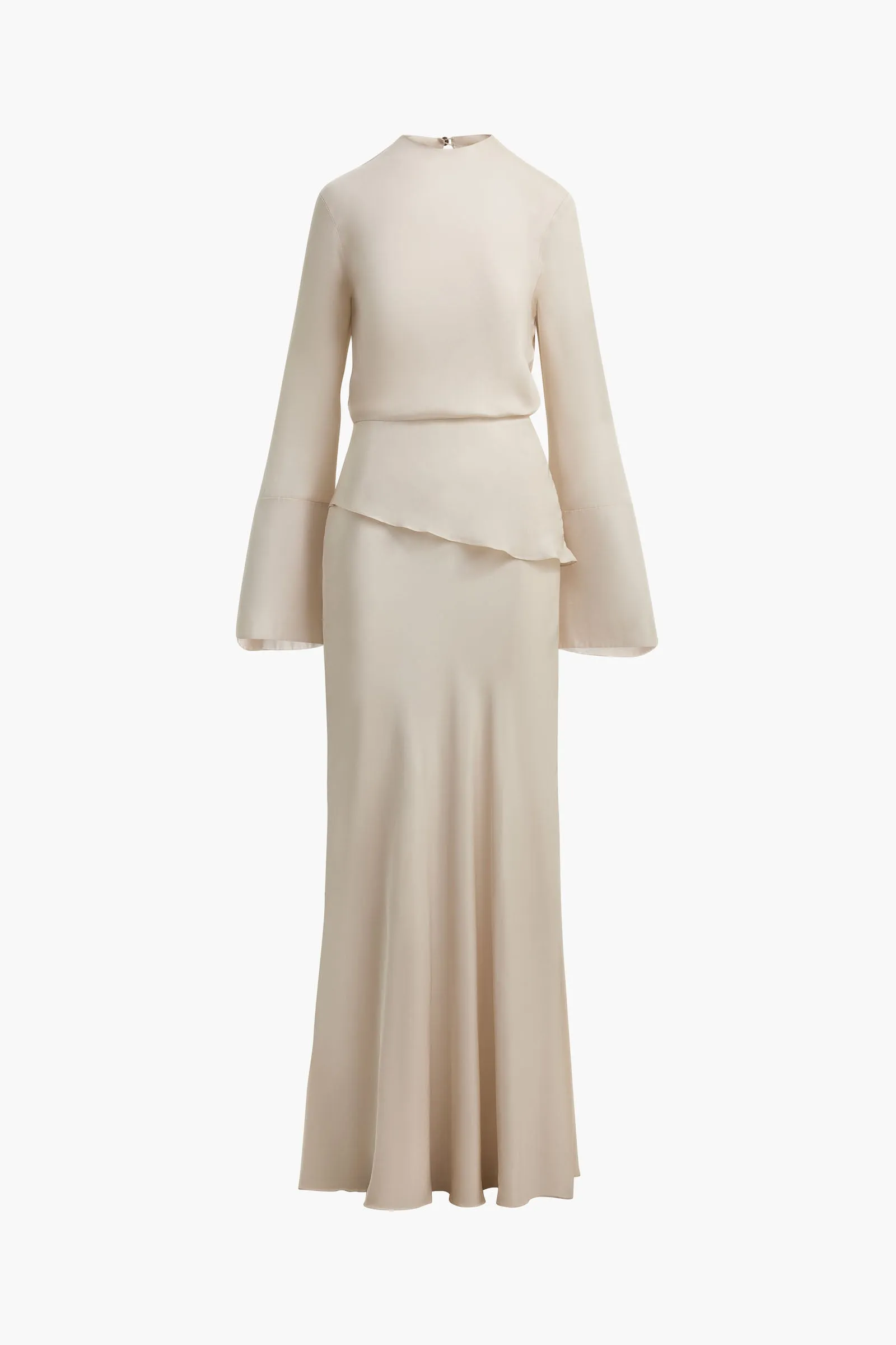 The Violet Gown in Pearl sold by Brandon Maxwell