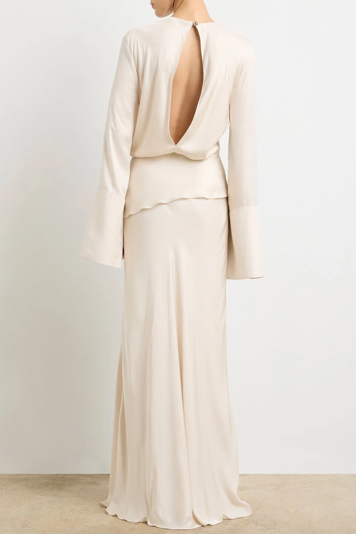 The Violet Gown in Pearl sold by Brandon Maxwell product image thumbnail 4