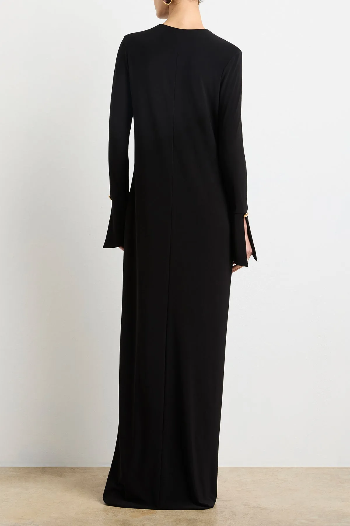 The Sylvie Gown in Black Jersey sold by Brandon Maxwell product image thumbnail 5