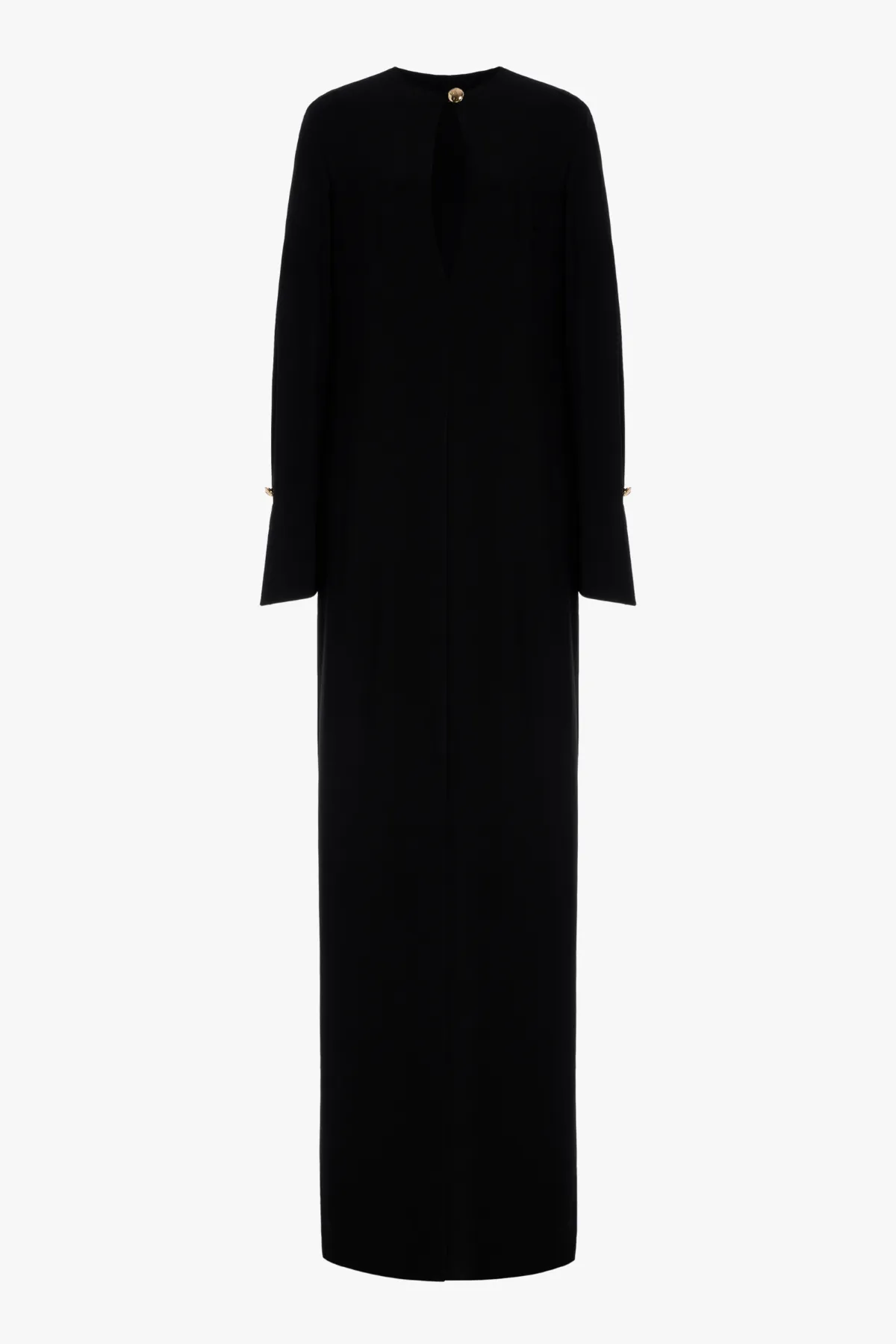 The Sylvie Gown in Black Jersey sold by Brandon Maxwell