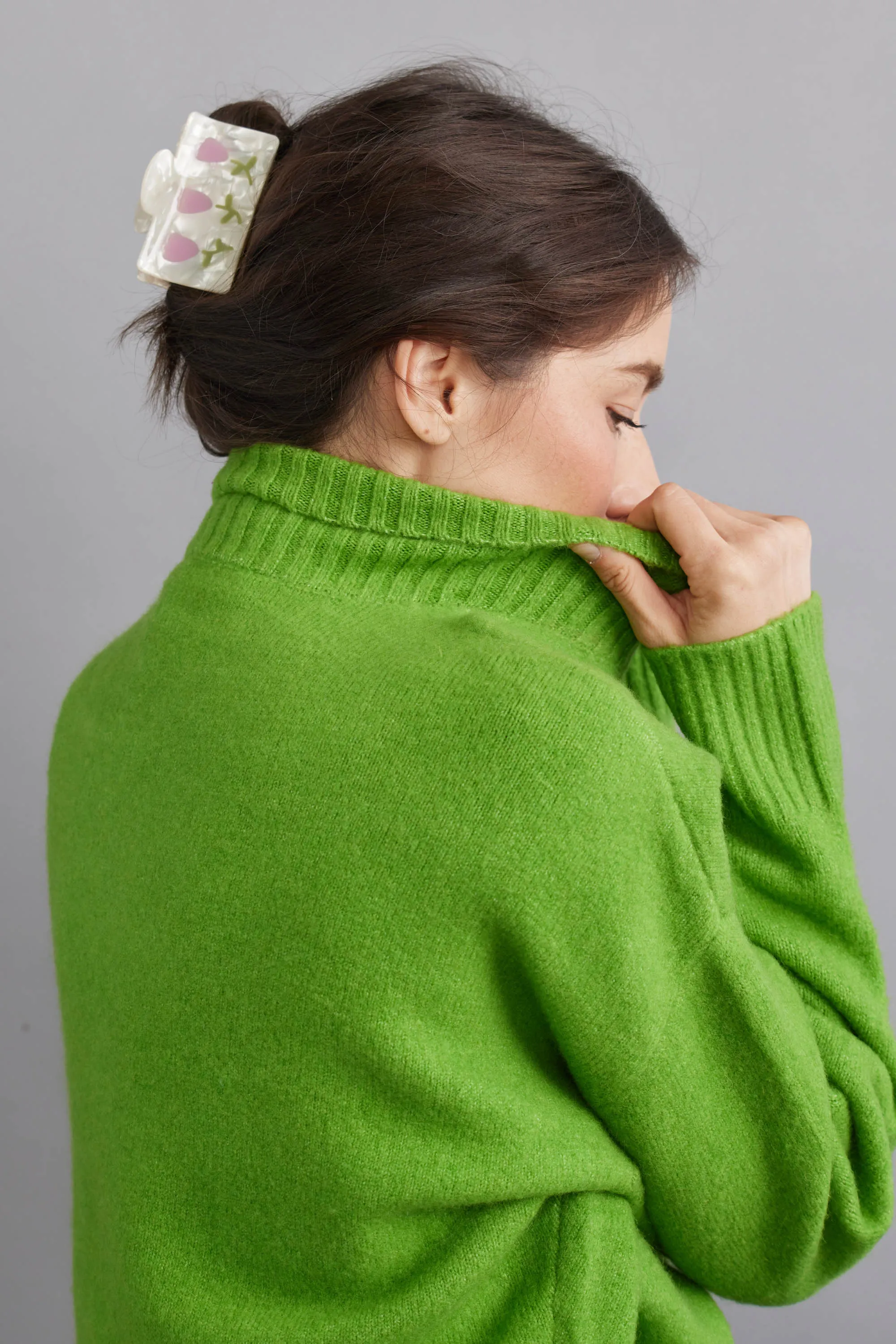 Eco Beyond Unique Handmade Tulip Hair Claw sold by Tiepology product image thumbnail 2