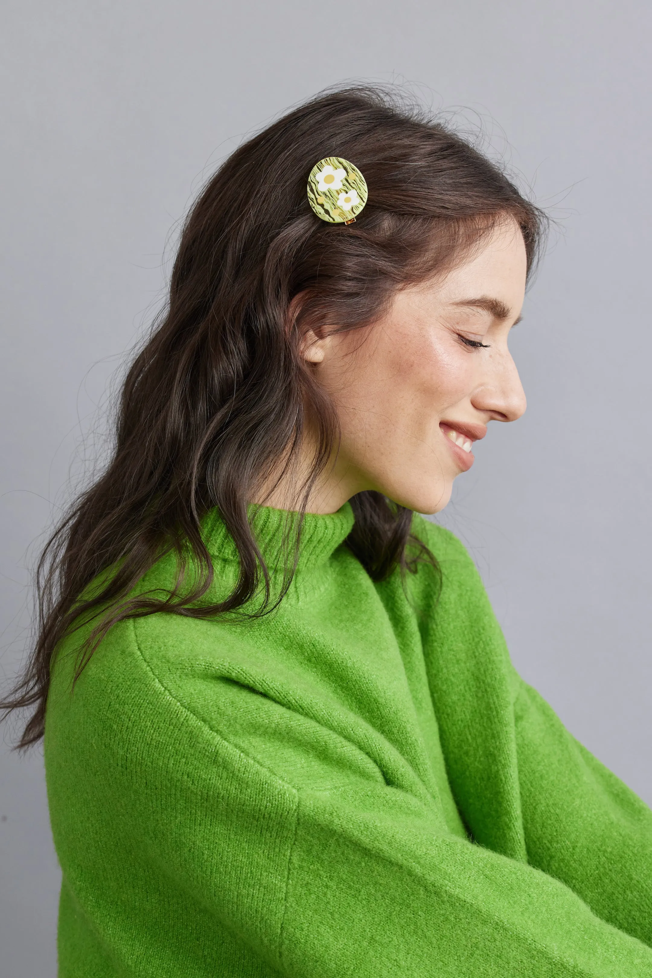 Eco Happy Oval Hair Pin sold by Tiepology product image thumbnail 5
