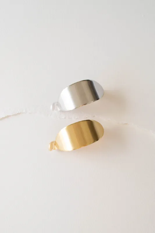 A New Day Oval Side Hair Clip in Metal made by Tiepology