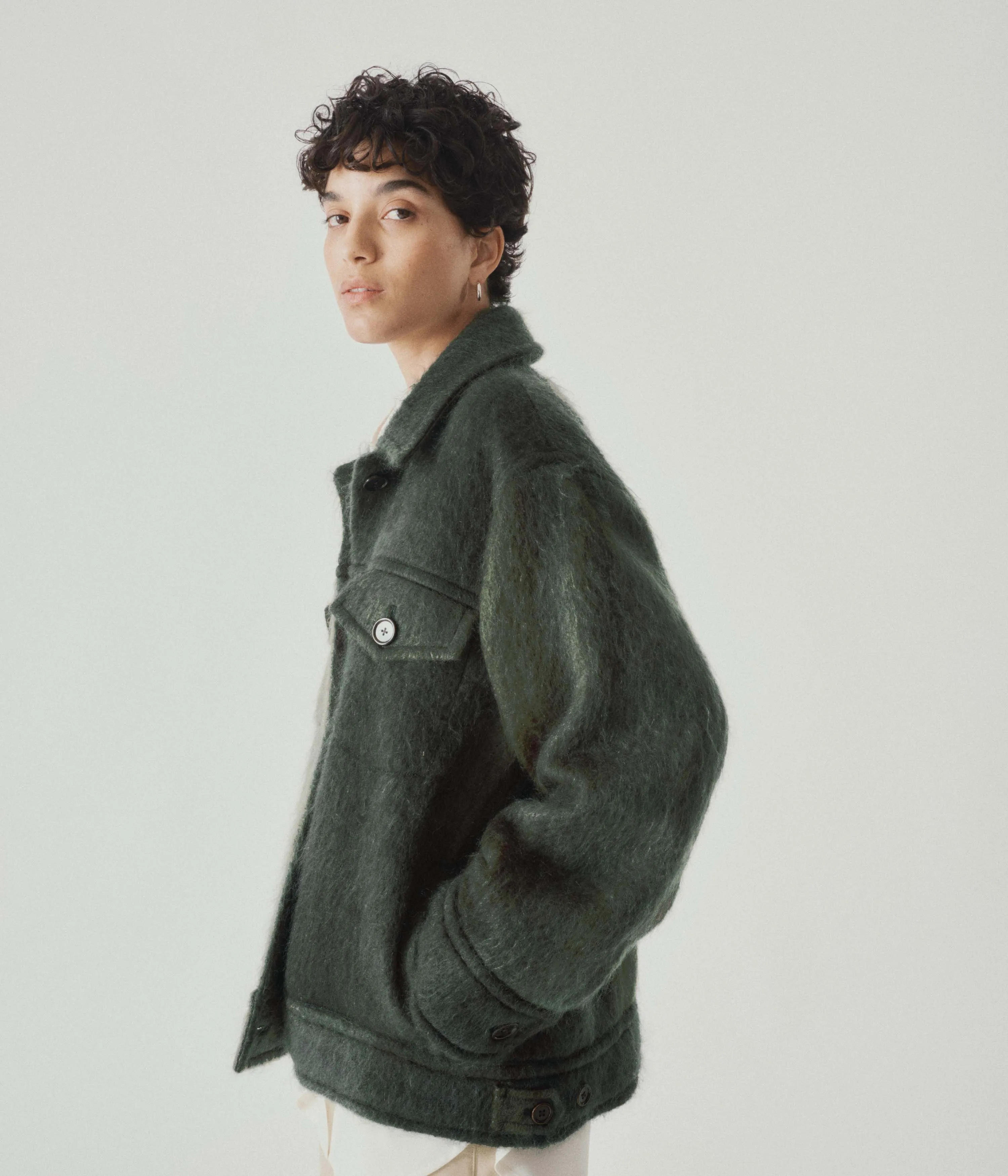 Mohair Blouson Coat in Cedar sold by Sayaka Davis product image thumbnail 3