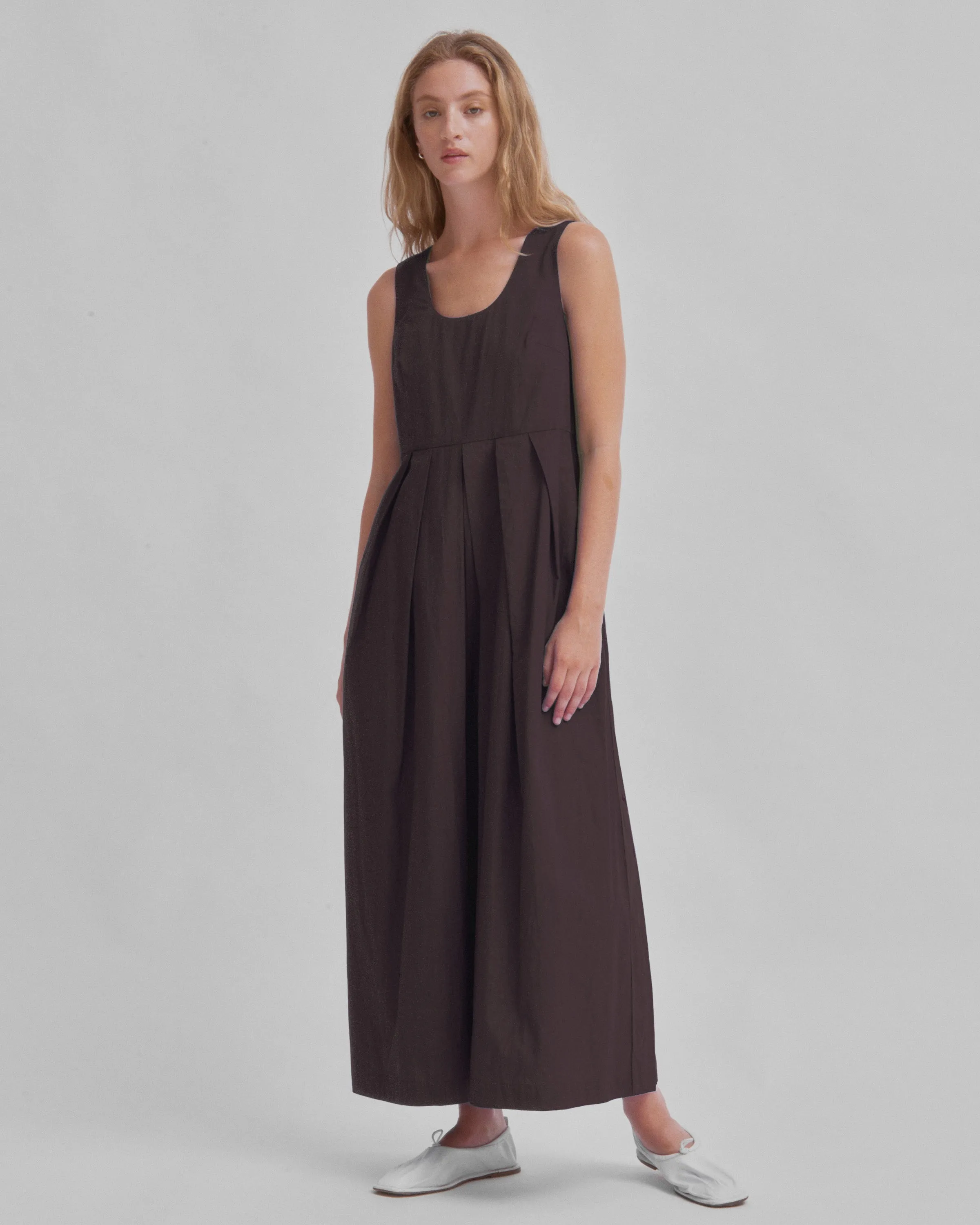 Wide-Leg Jumpsuit in Chocolate sold by Sayaka Davis