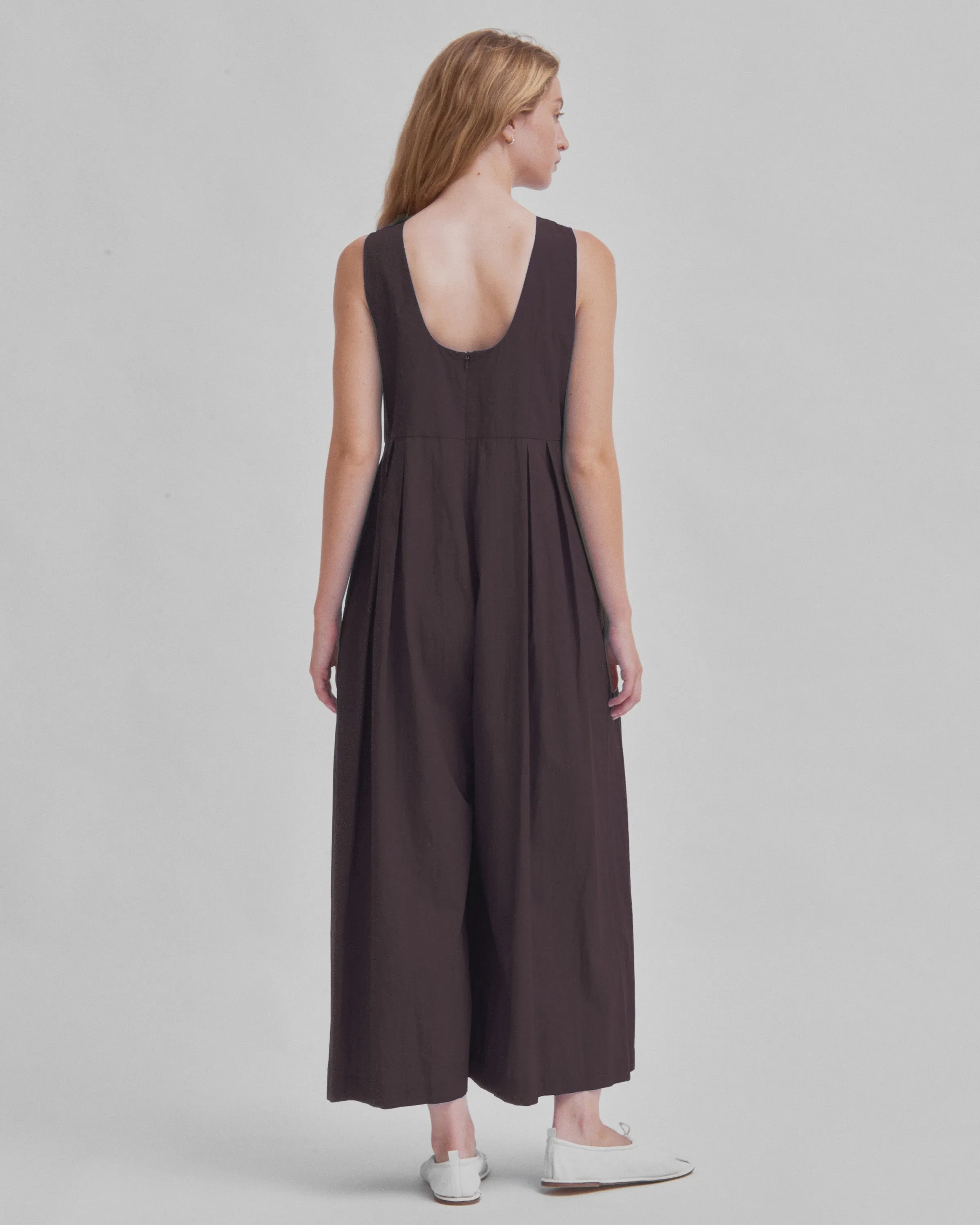 Wide-Leg Jumpsuit in Chocolate sold by Sayaka Davis product image thumbnail 3