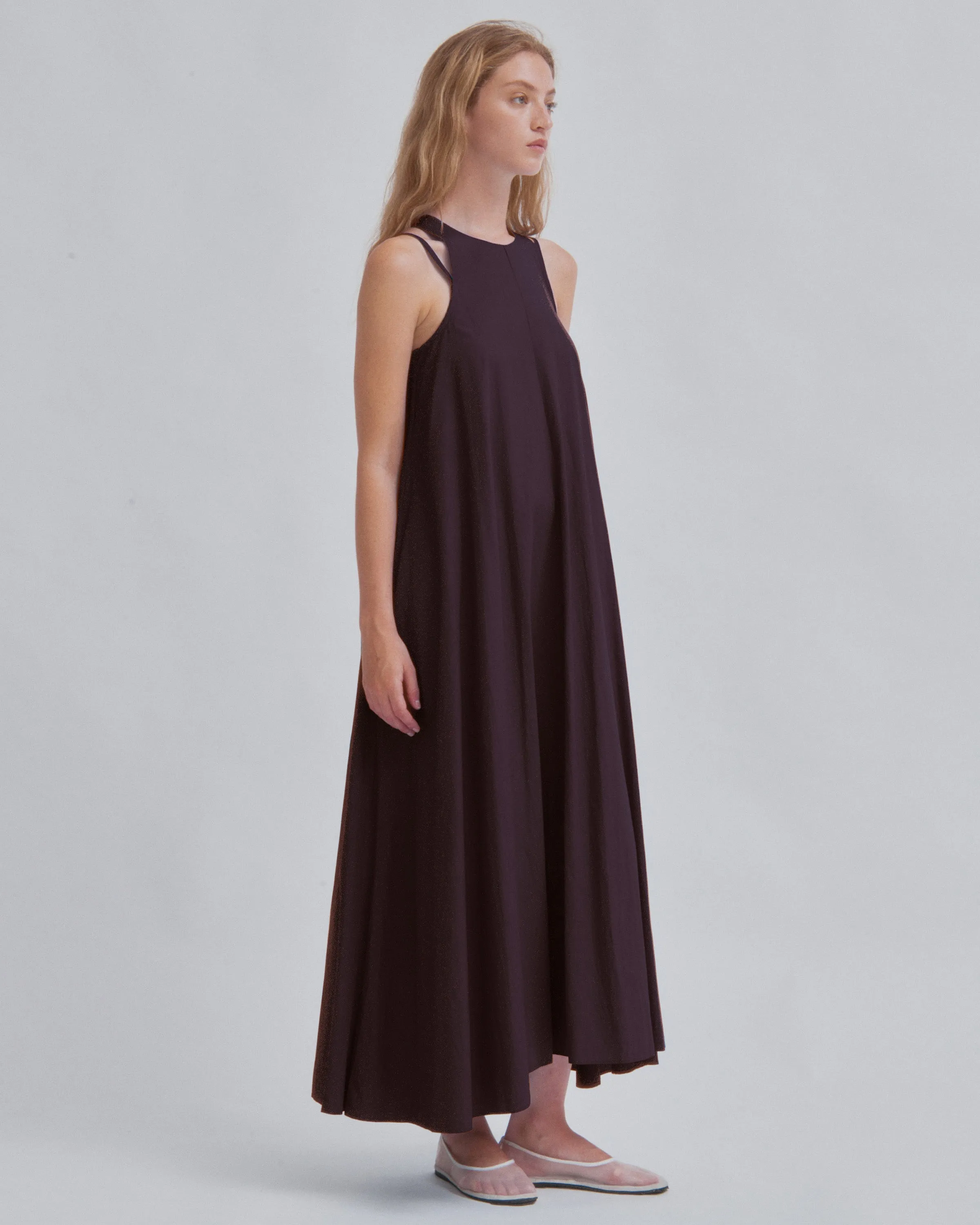 Double Strap Dress in Chocolate sold by Sayaka Davis product image thumbnail 2