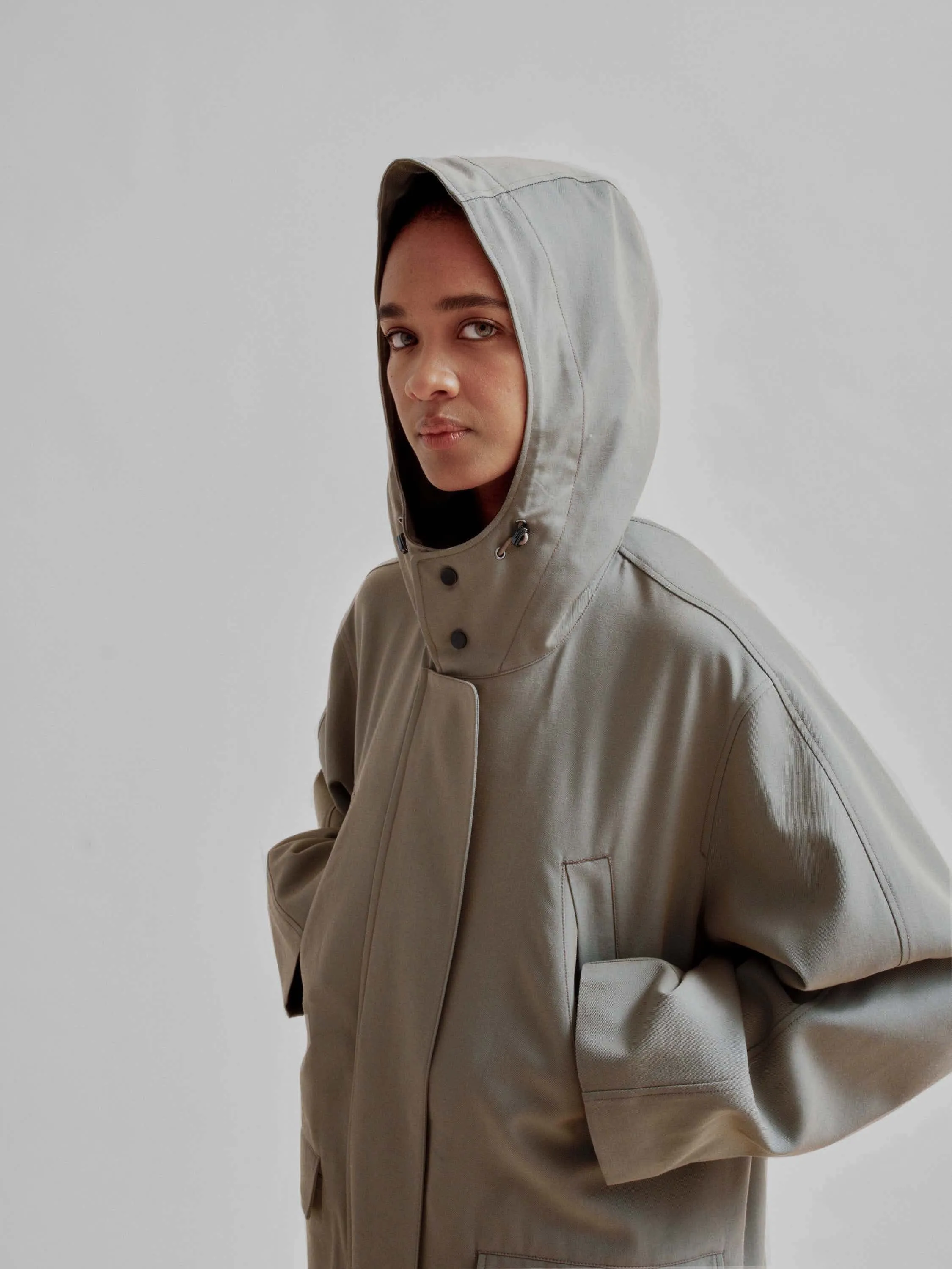 Fishtail Parka in Green Ash sold by Sayaka Davis product image thumbnail 5