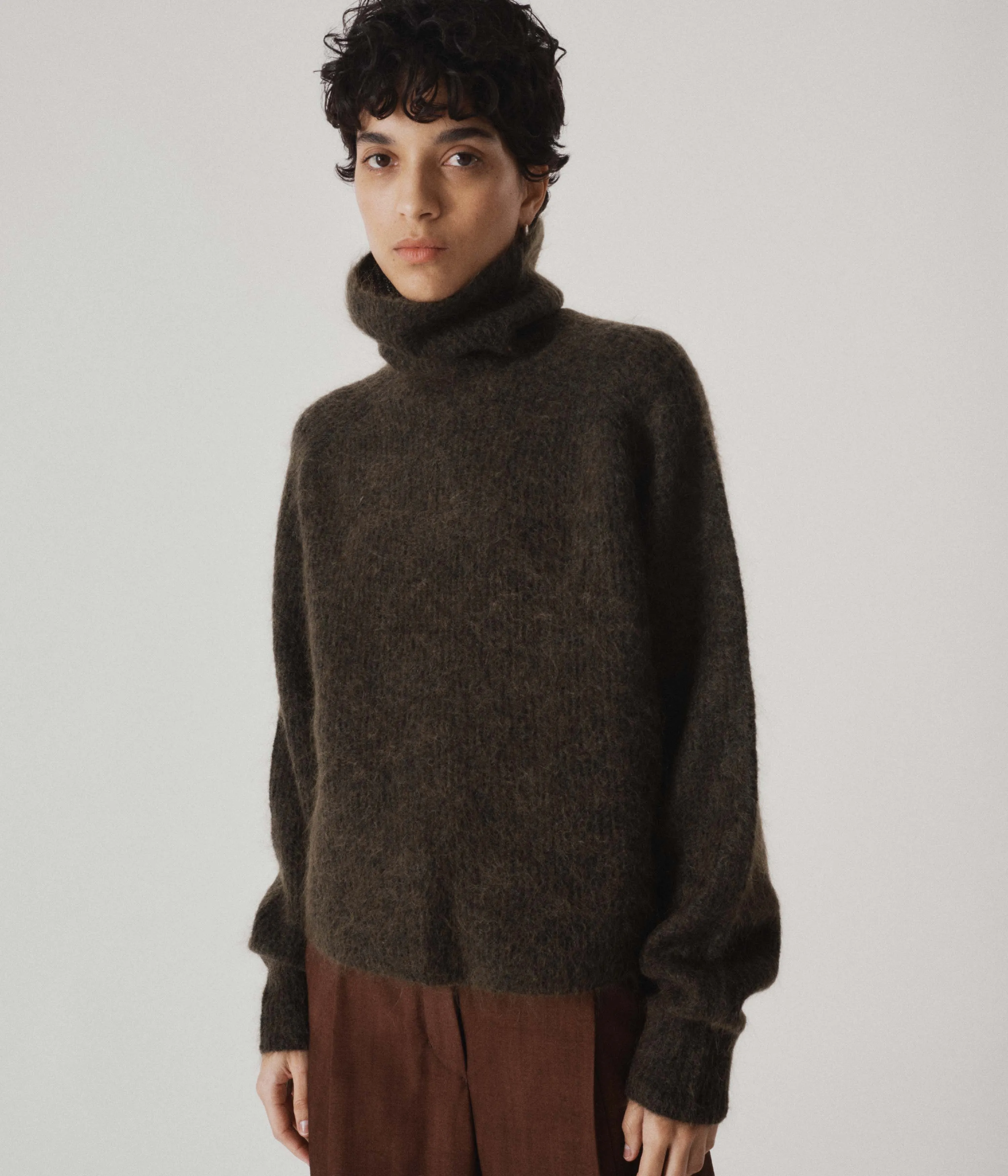 Mohair Highneck in Olive sold by Sayaka Davis product image thumbnail 2