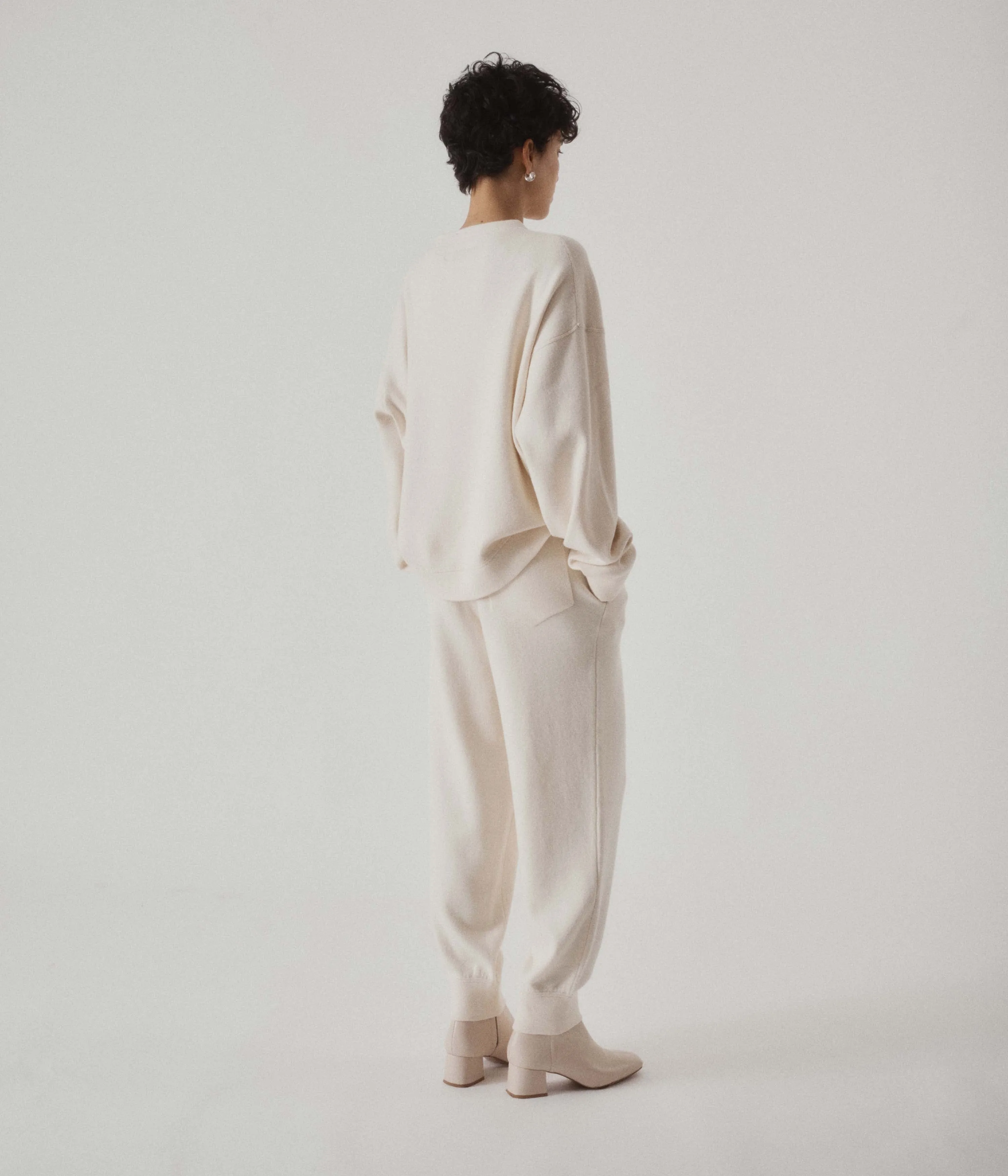 KNIT SWEATSHIRT IN IVORY sold by Sayaka Davis product image thumbnail 4