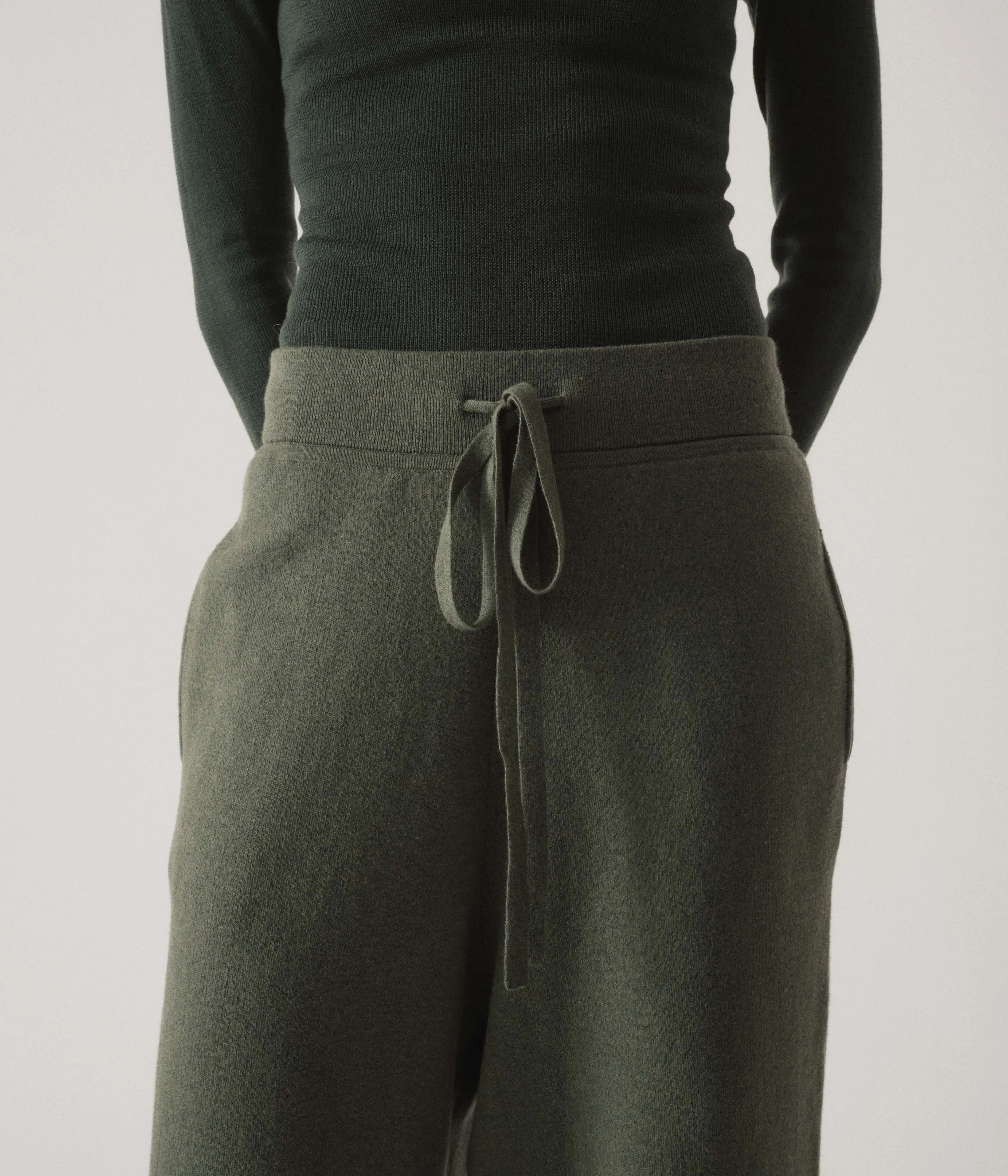 KNIT SWEATPANTS IN PINE sold by Sayaka Davis product image thumbnail 3