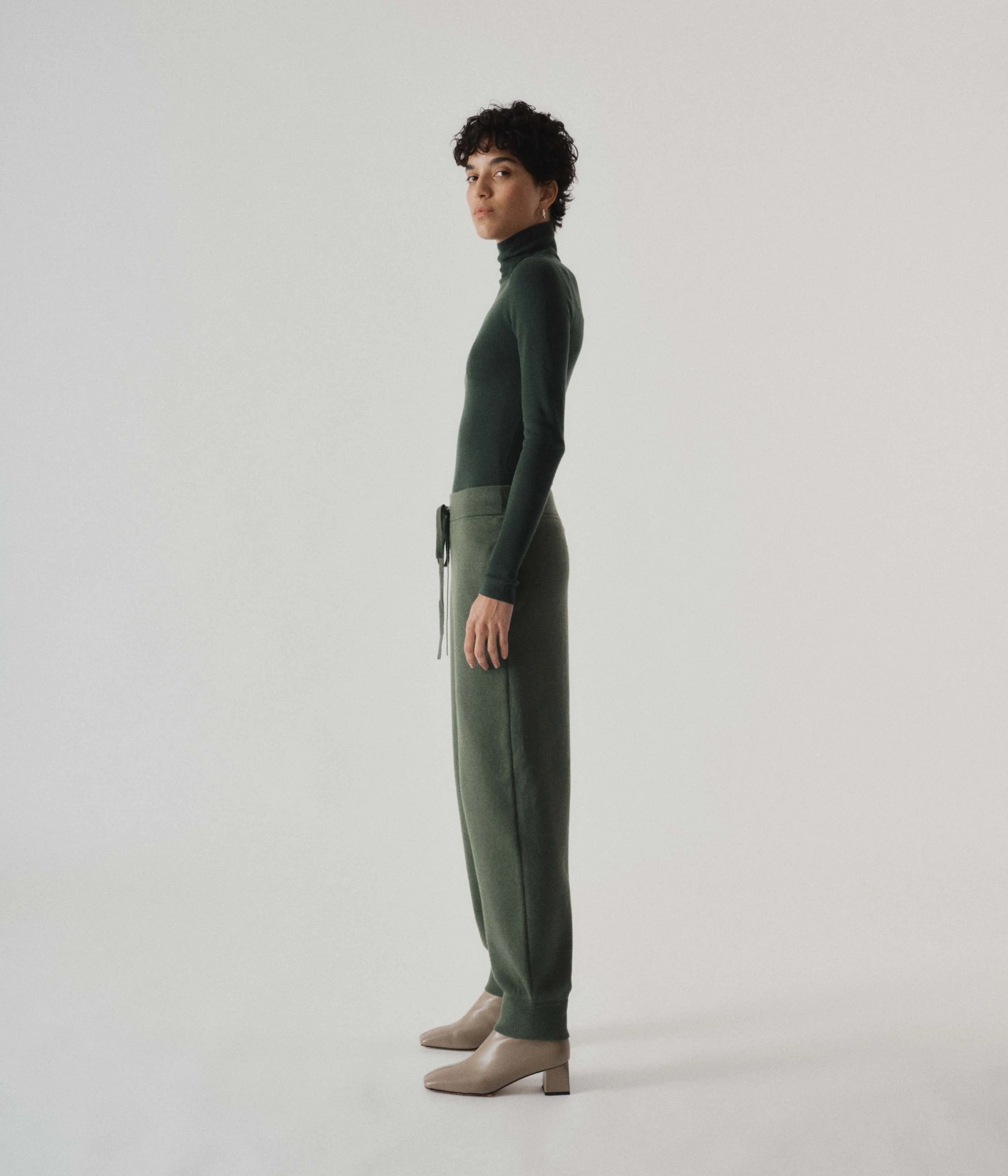 KNIT SWEATPANTS IN PINE sold by Sayaka Davis product image thumbnail 5