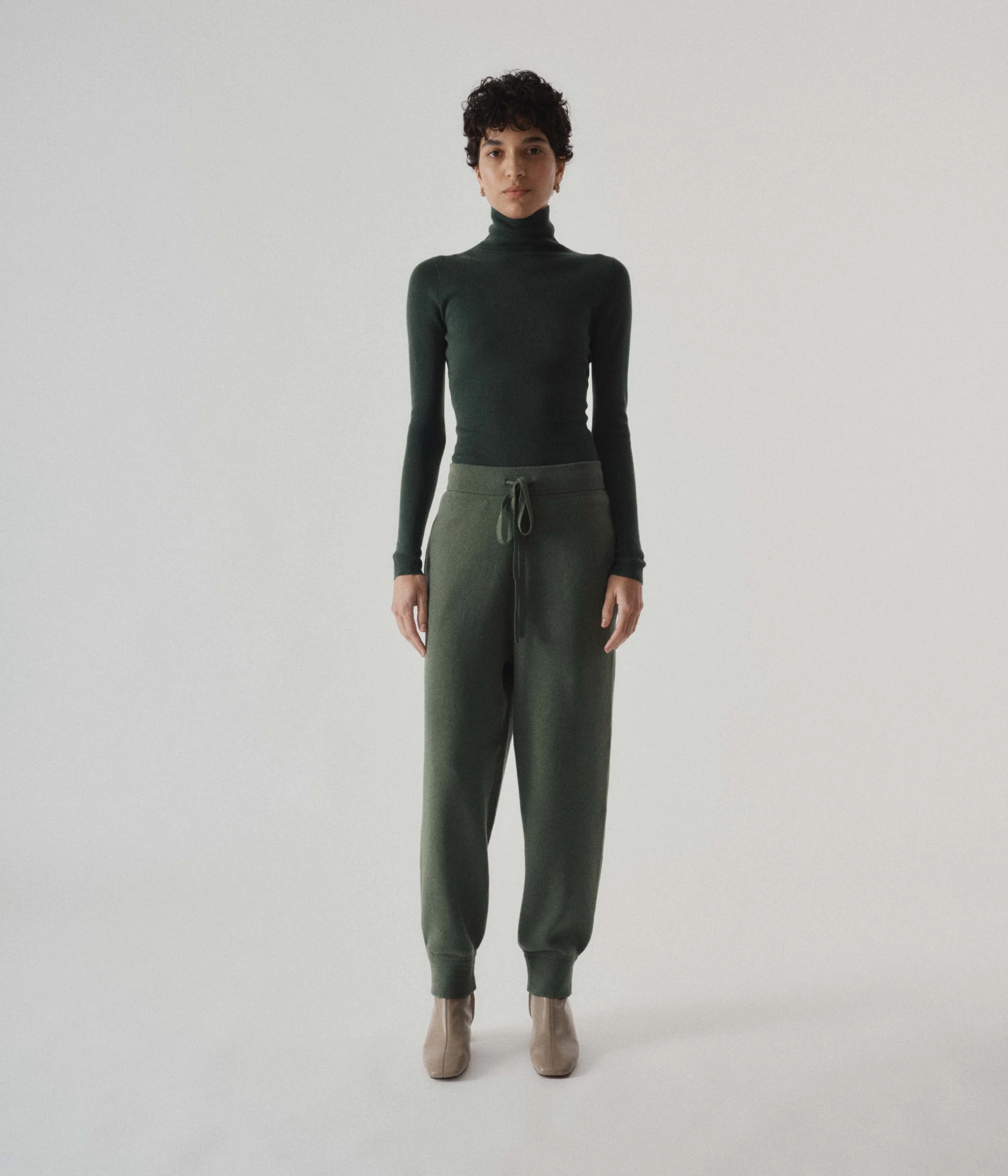 KNIT SWEATPANTS IN PINE sold by Sayaka Davis product image thumbnail 4