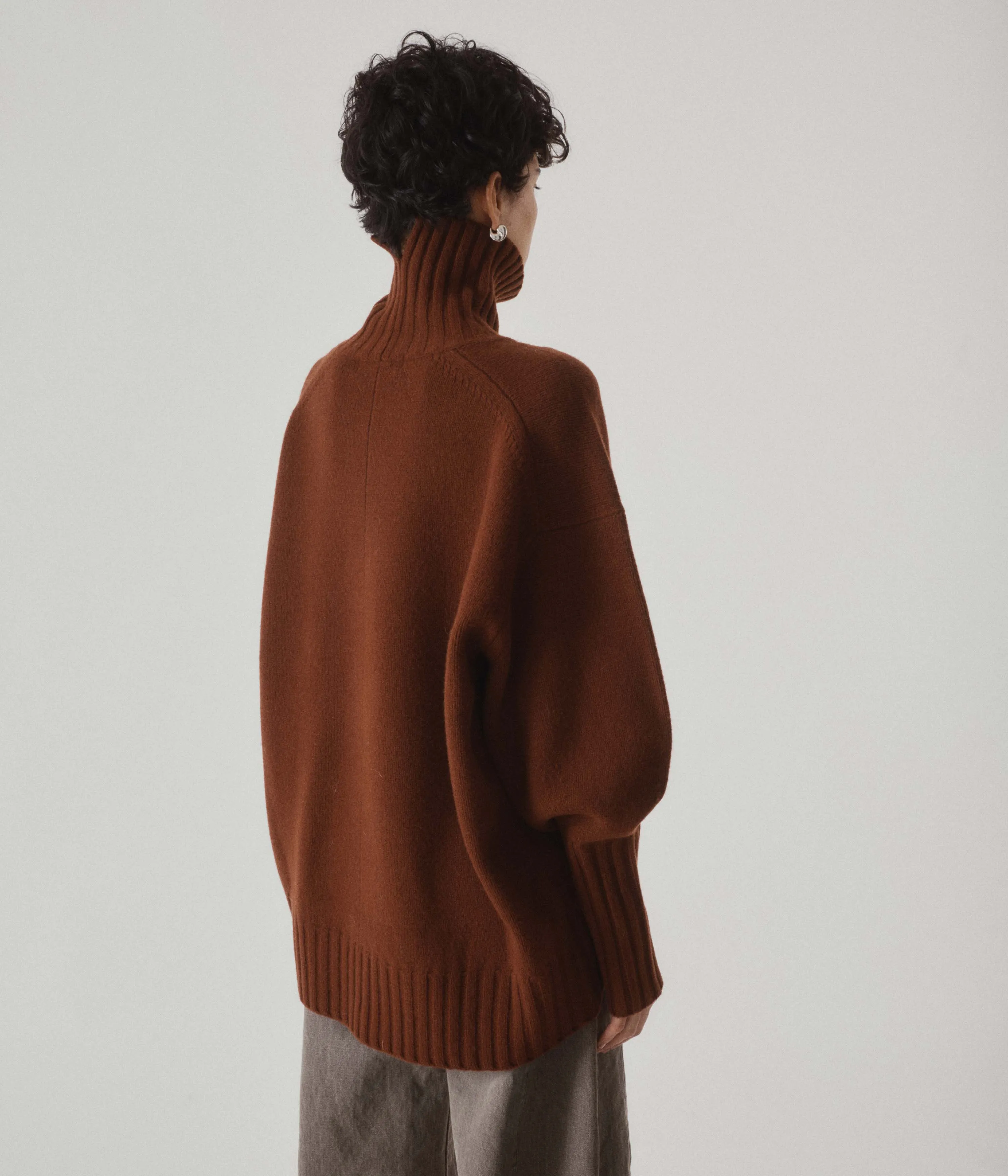 HIGHCOLLAR SWEATER IN CINNAMON sold by Sayaka Davis product image thumbnail 2
