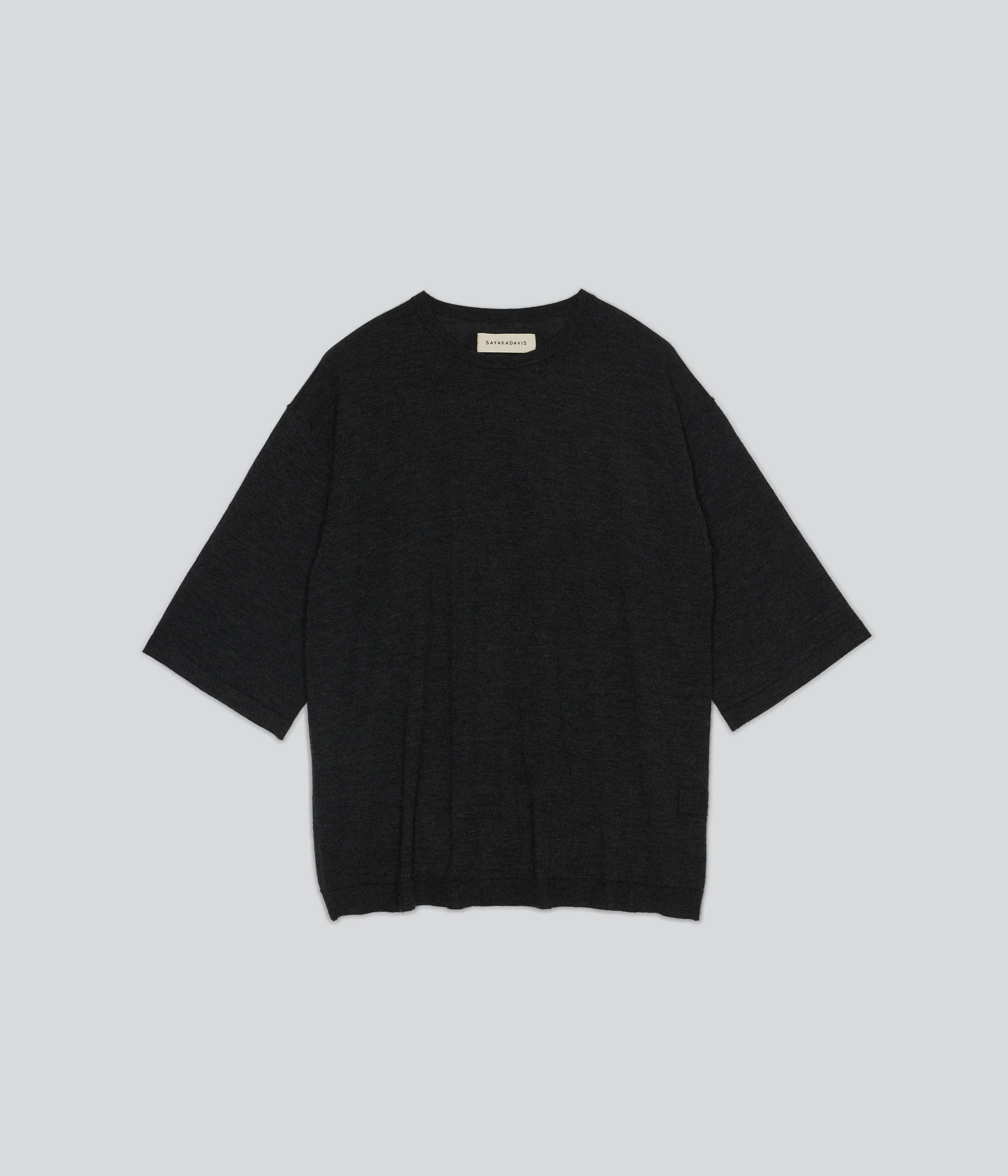CASHMERE TEE IN CHARCOAL sold by Sayaka Davis product image thumbnail 5