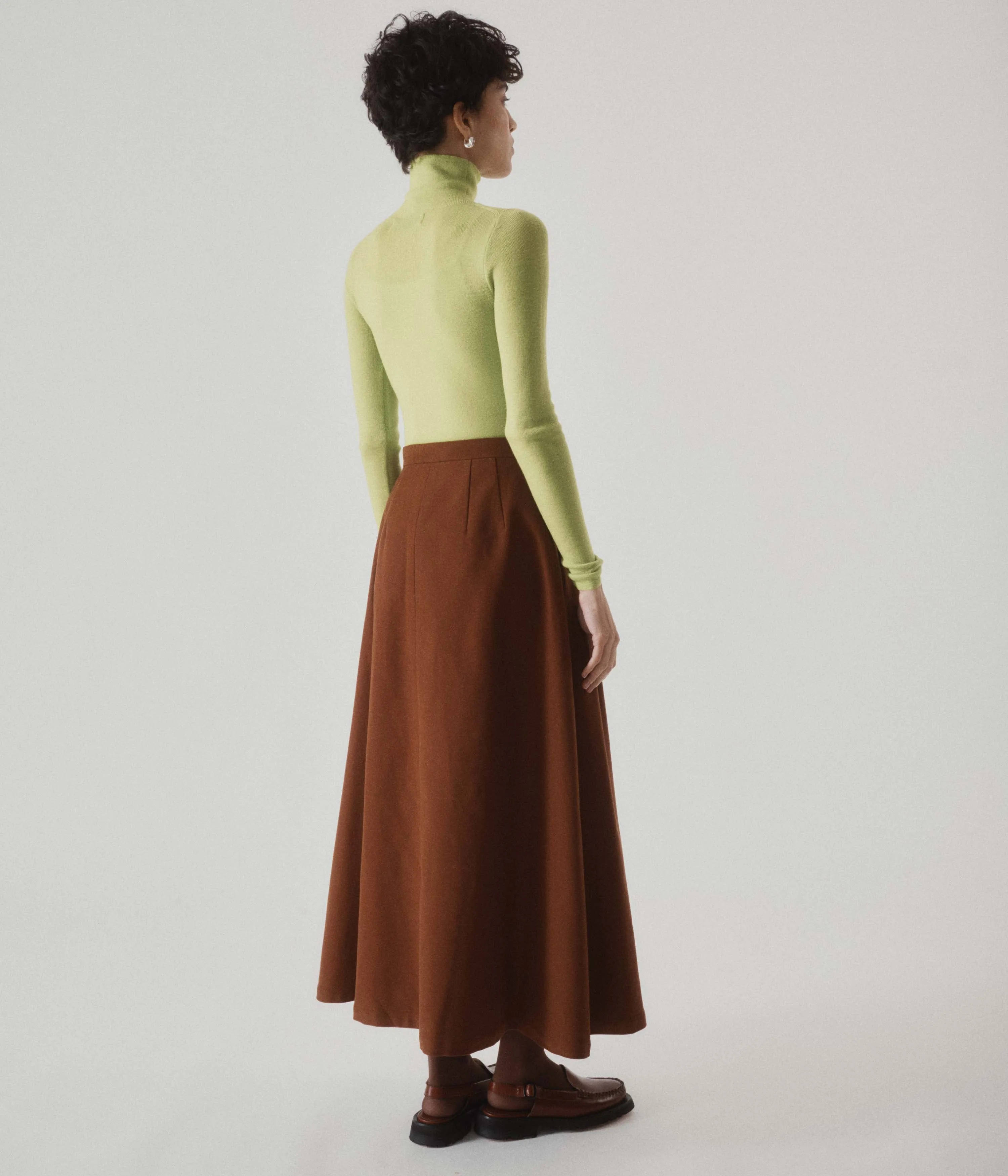RIBBED HIGHNECK IN WASABI sold by Sayaka Davis product image thumbnail 3