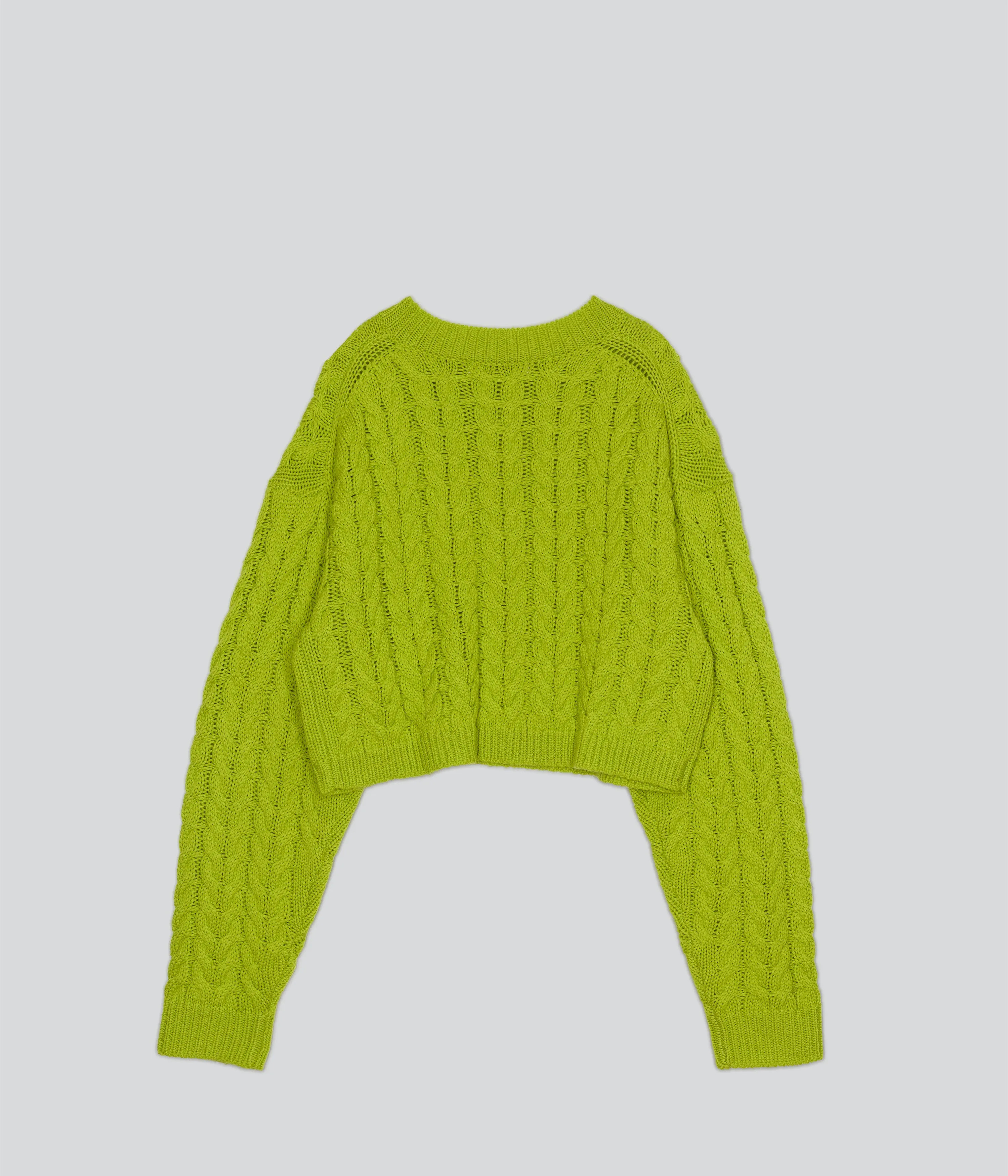 Cable Sweater in Wasabi sold by Sayaka Davis product image thumbnail 5